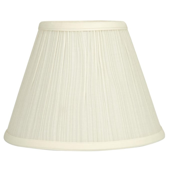Cream Fabric Bell Lamp Shade, Allen And Roth Replacement Glass Lamp Shades