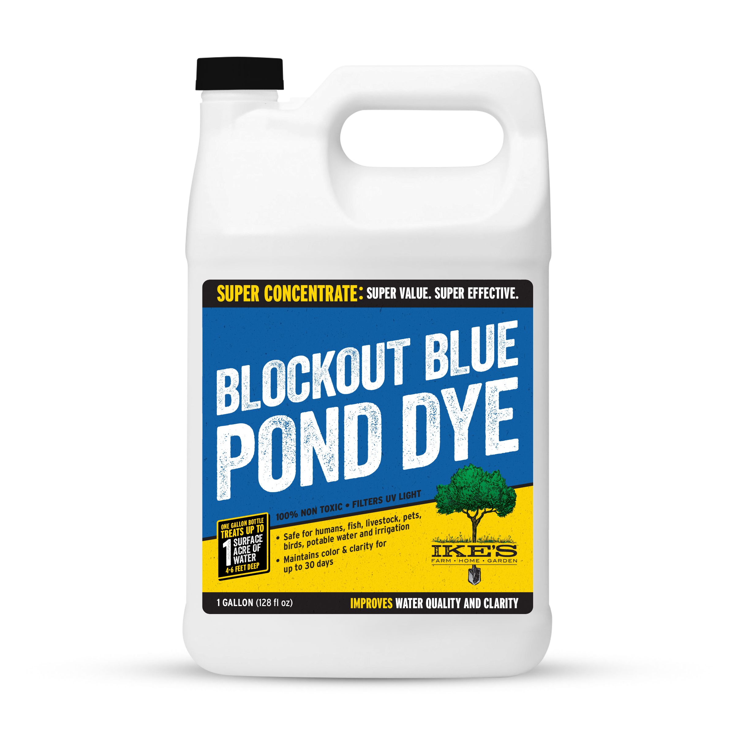 Blue Pond Plus Dye and Bacteria 1 Gallon