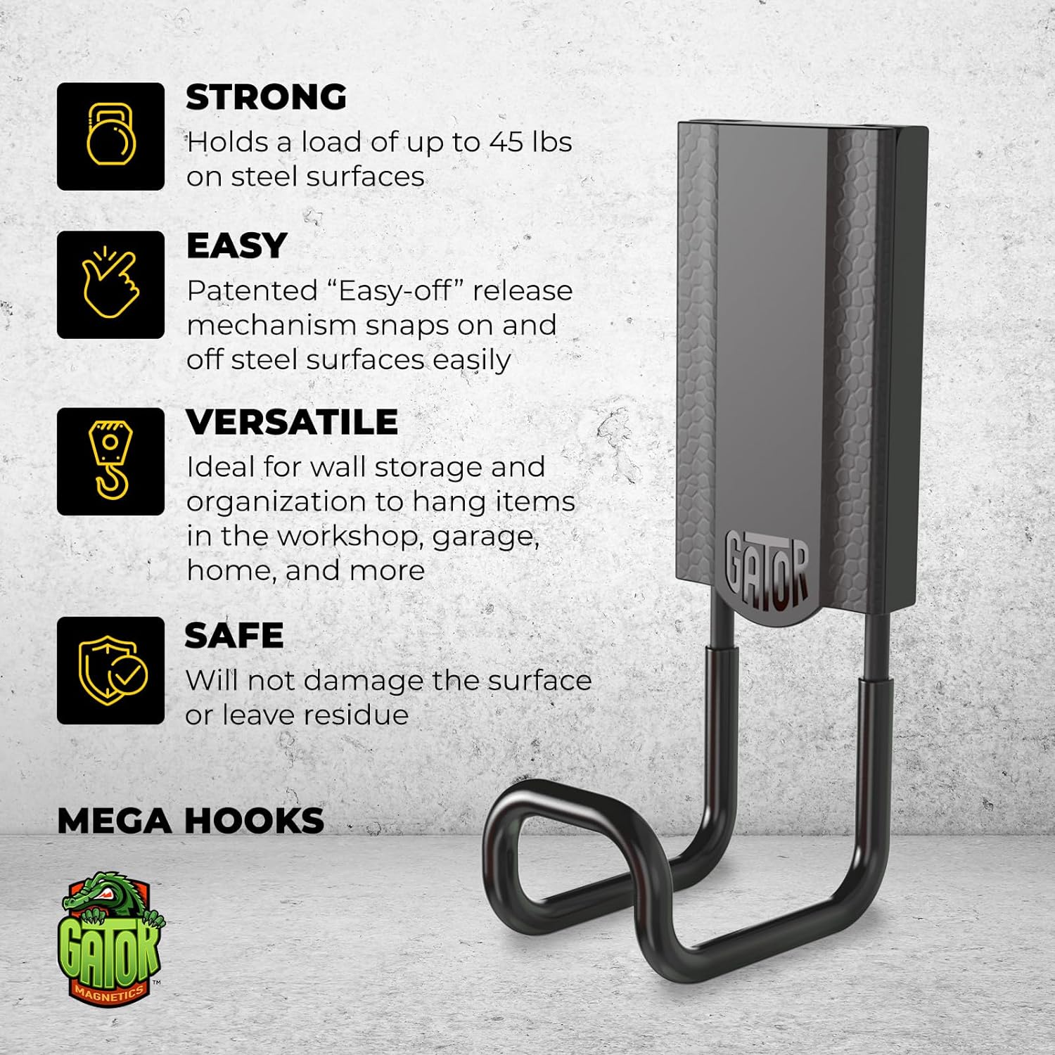 Gator Magnetics 300037 Garage-Storage-Hooks - View #4