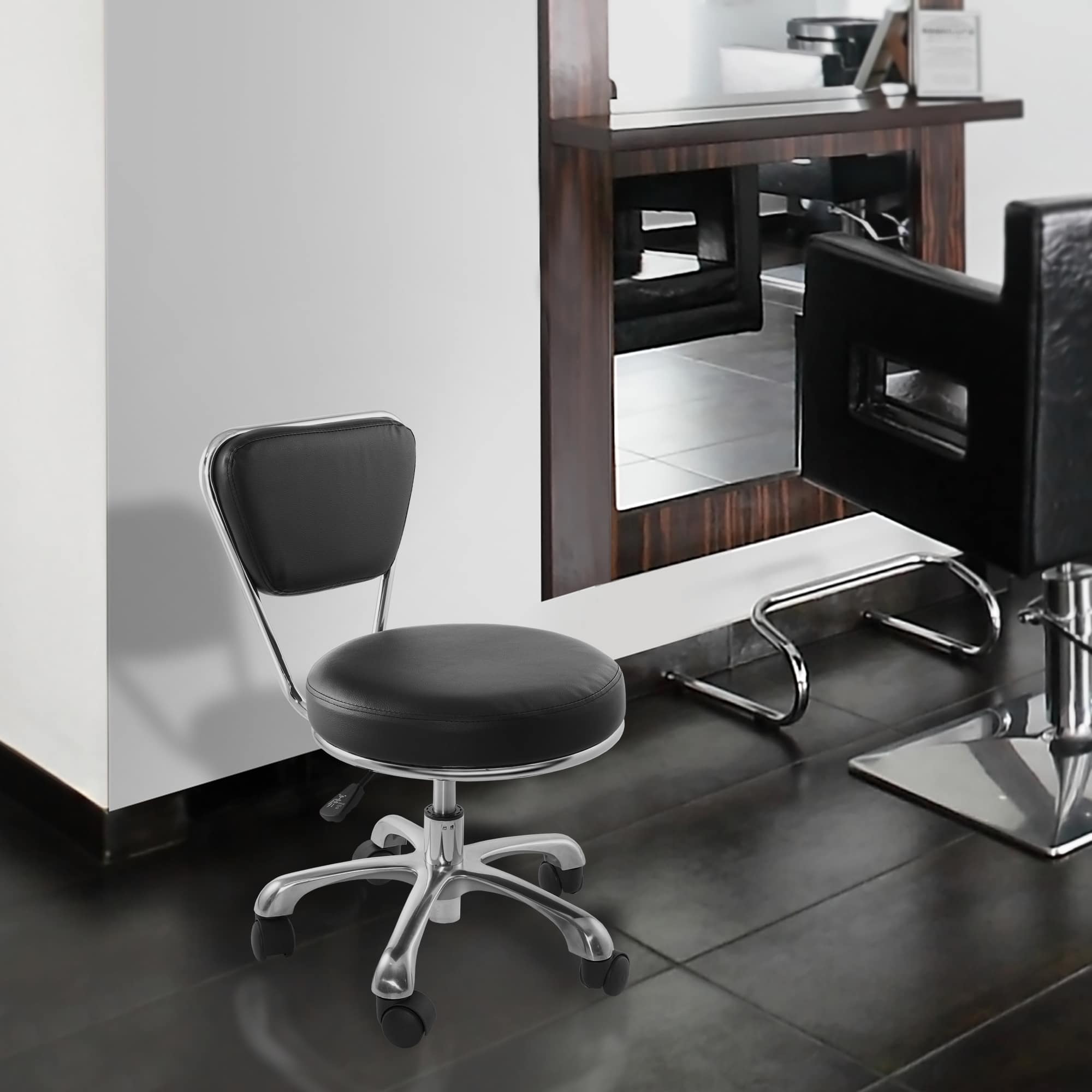 Saloniture SAL-STOOL-517-BLK Office-Chairs - View #7