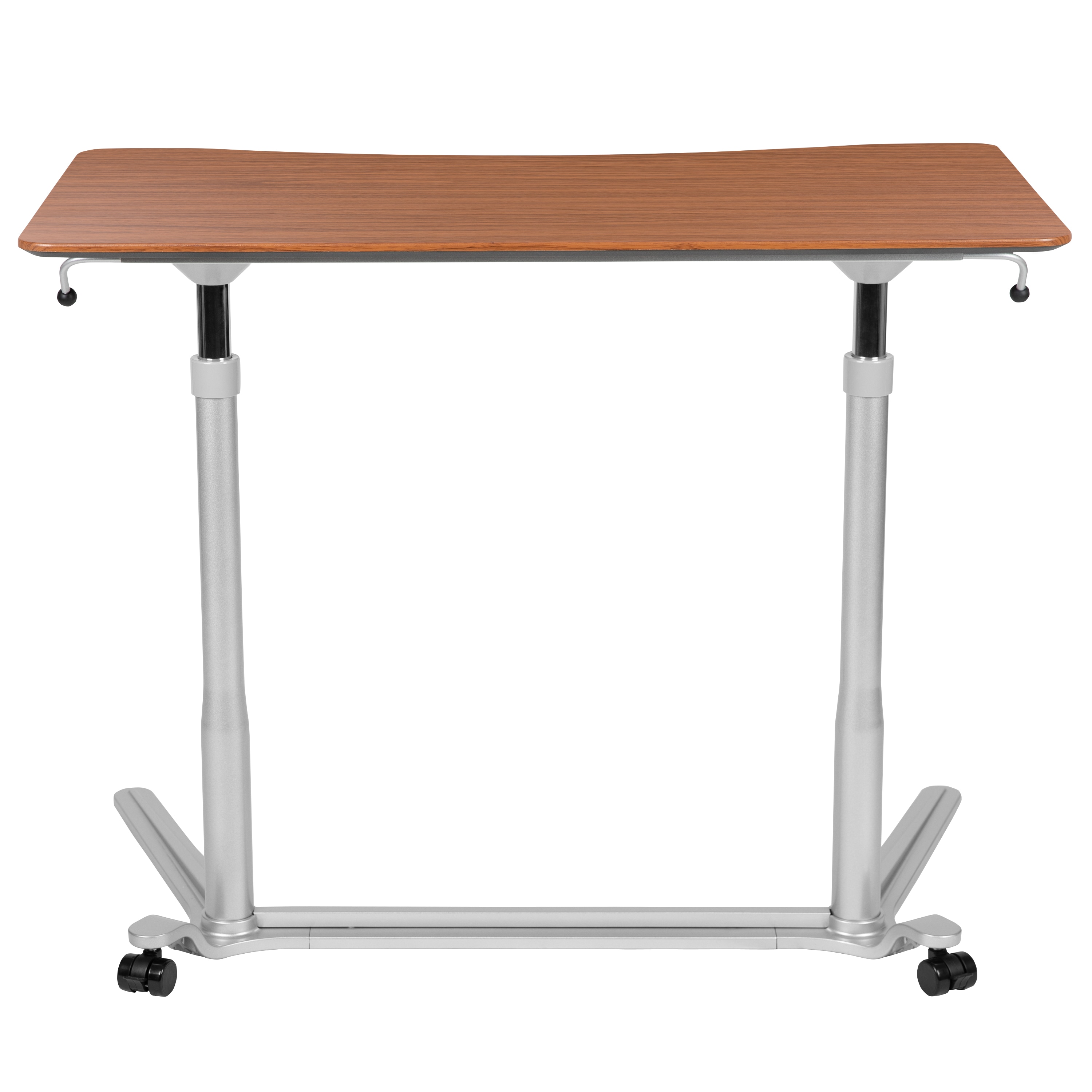 Cherry Wood Adjustable Height Standing Desk