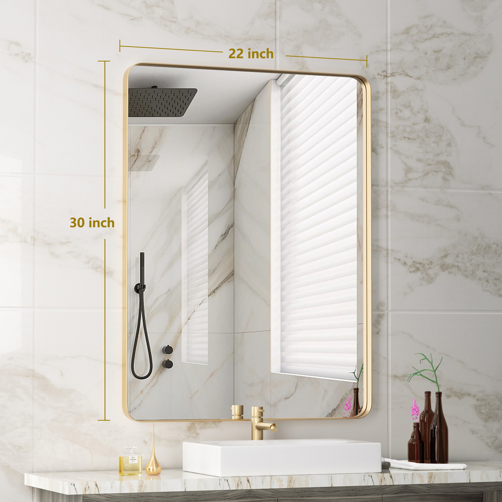 Clavie LS-22301-SRGD Decor-Mirrors - View #7