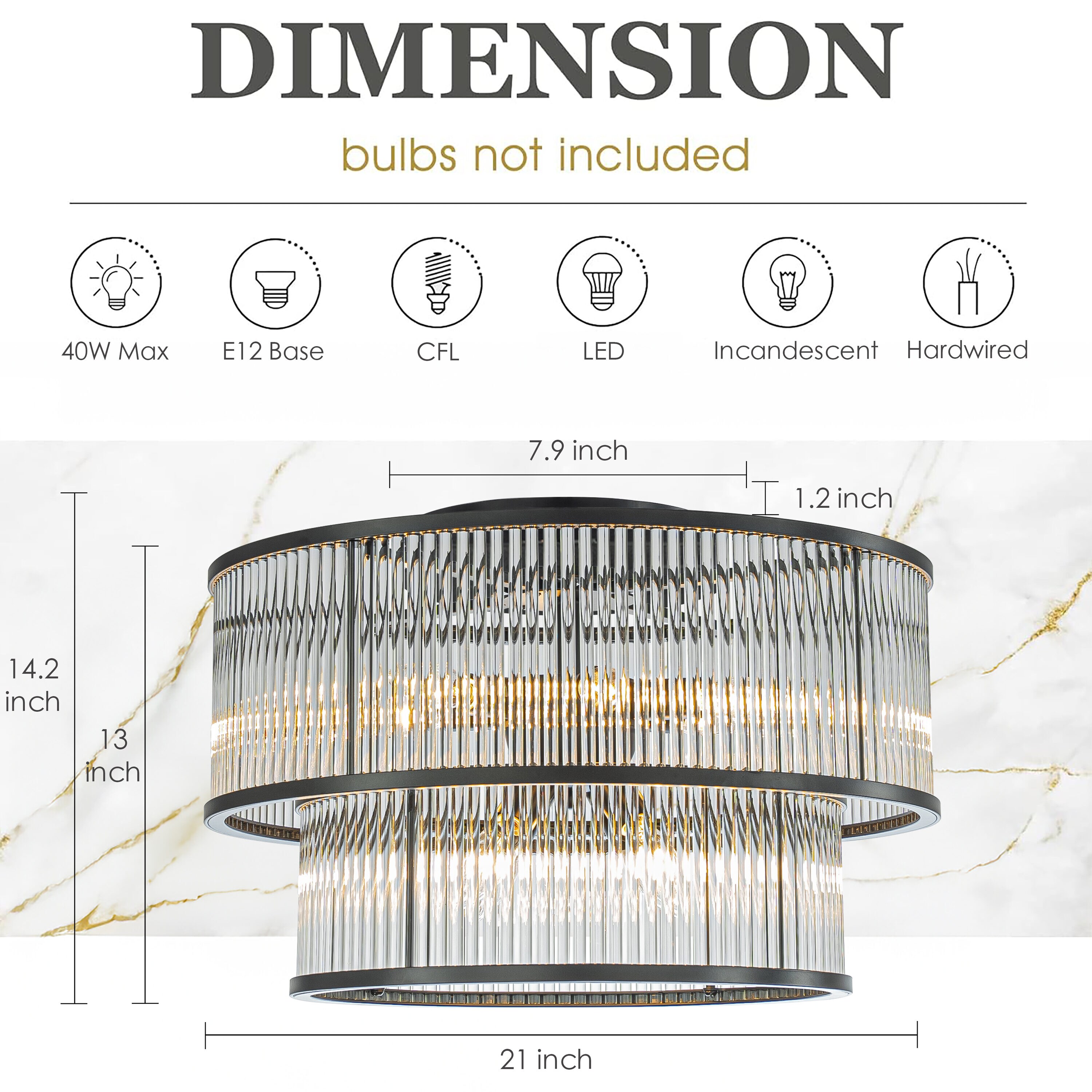 AloaDecor Lighting LC7209D50MB10A flushmounts - View #3