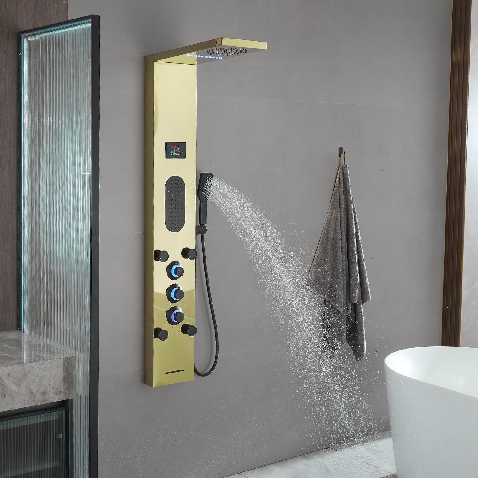 BWE YTP26-BGK Showerhead-Bar-Panels - View #7
