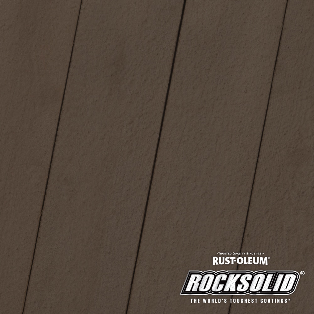 Rust-Oleum RockSolid 20X Deck Resurfacer Pre-tinted Autumn Brown Solid ...