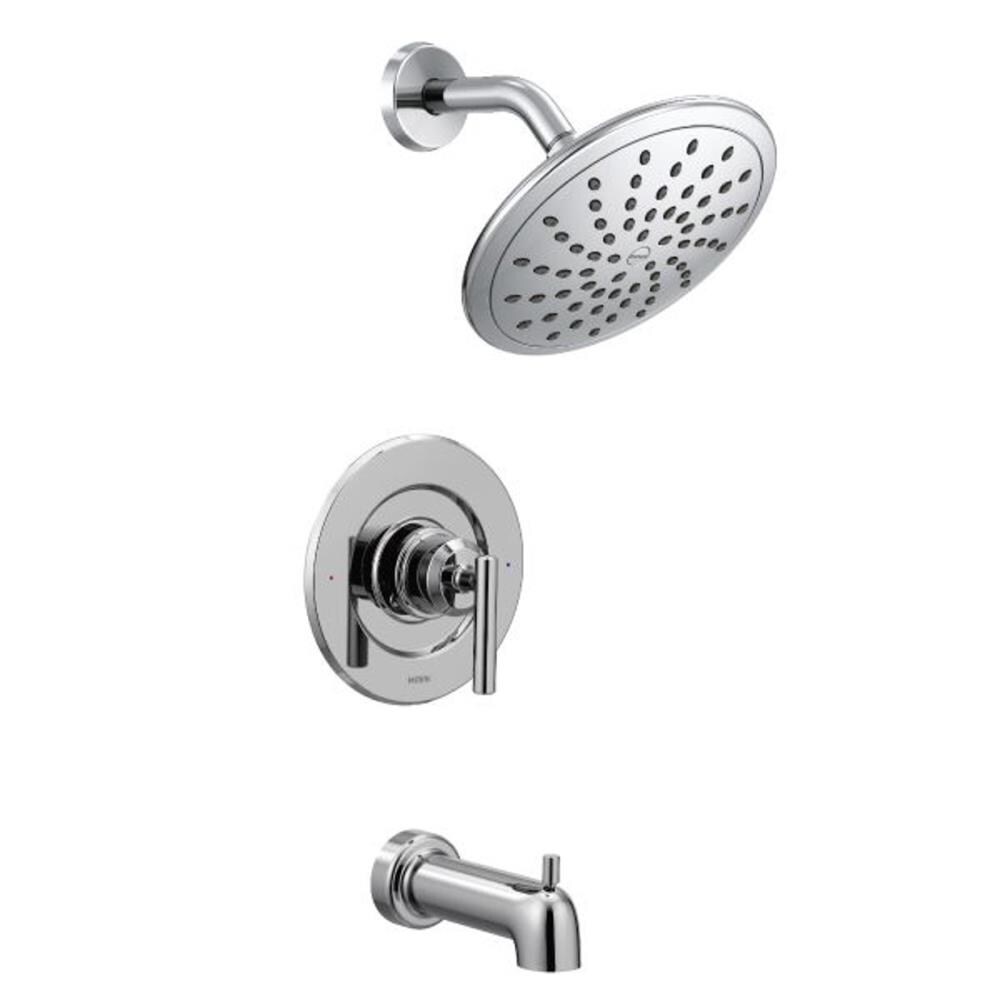 Moen Gibson Chrome 1-handle Single Function Round Bathtub and Shower ...