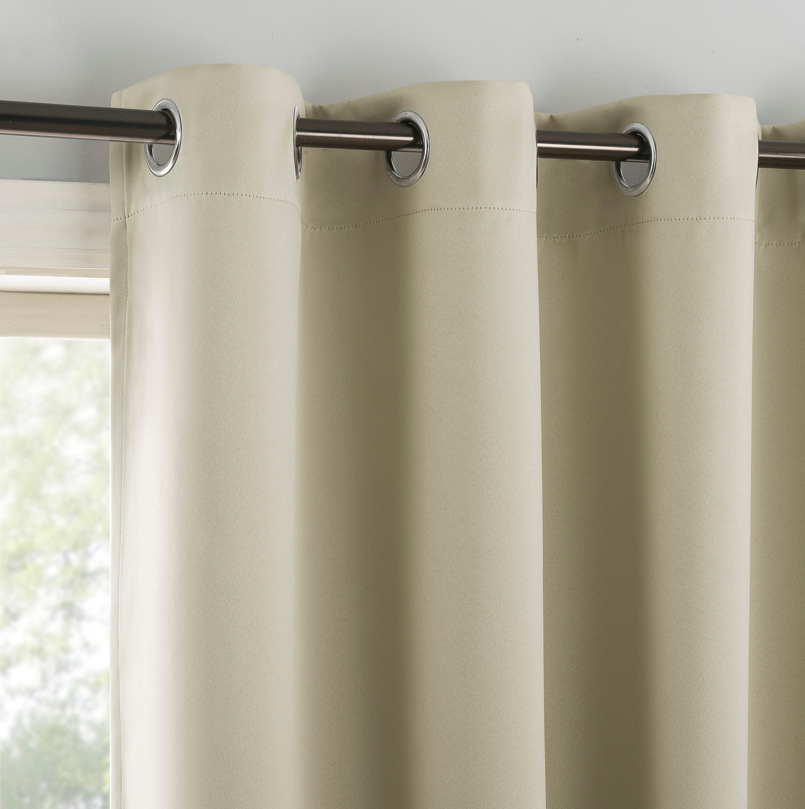 Sun Zero DOUGLAS 74X84 CREAM curtains - View #2