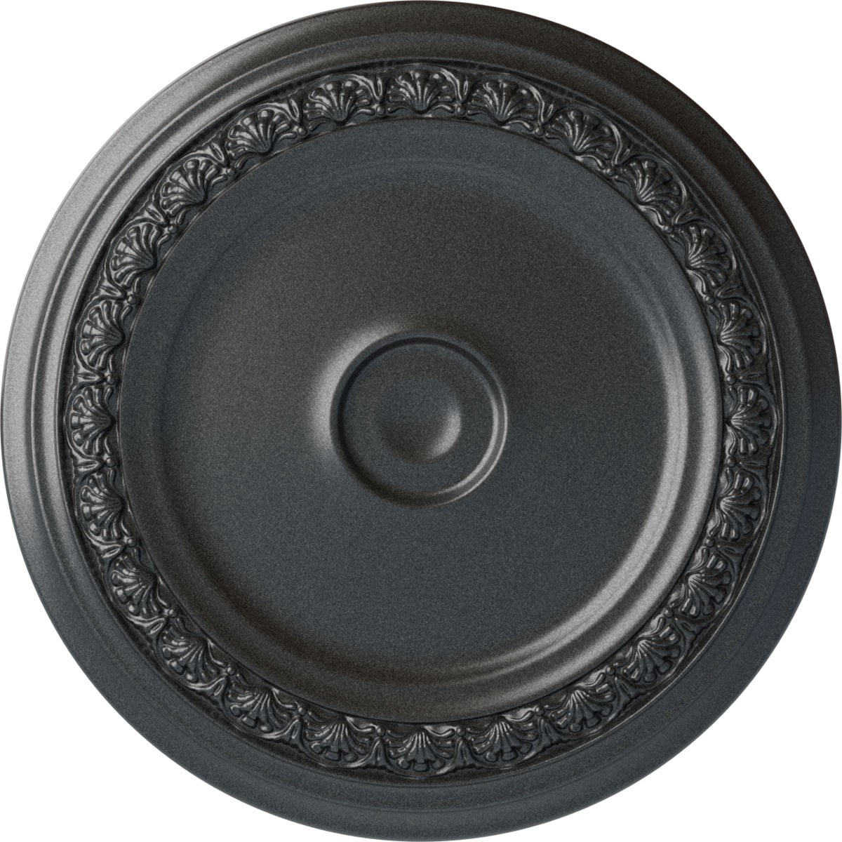 Ekena Millwork CM31CAPES Carlsbad 31.125-in W x 31.125-in L Painted Pewter Polyurethane Whole Ceiling Medallion