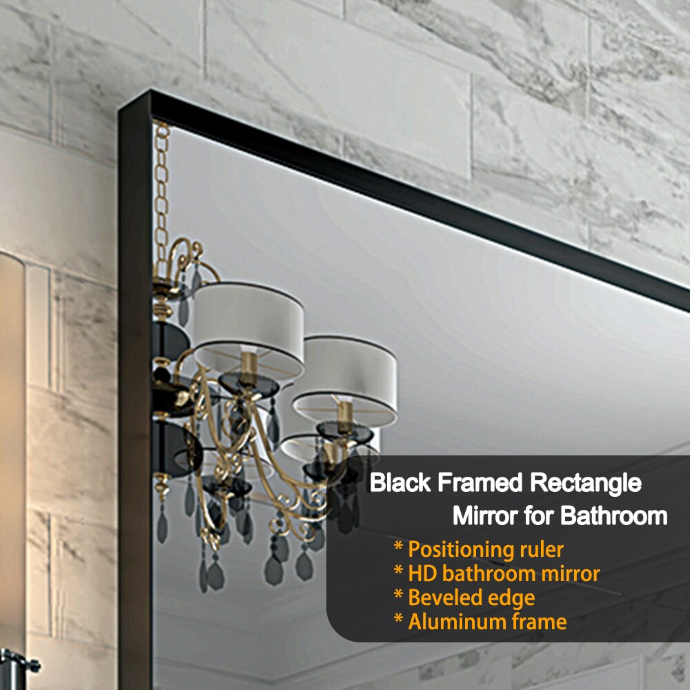 Forclover YOAE34975BK Framed-Bath-Mirrors - View #6