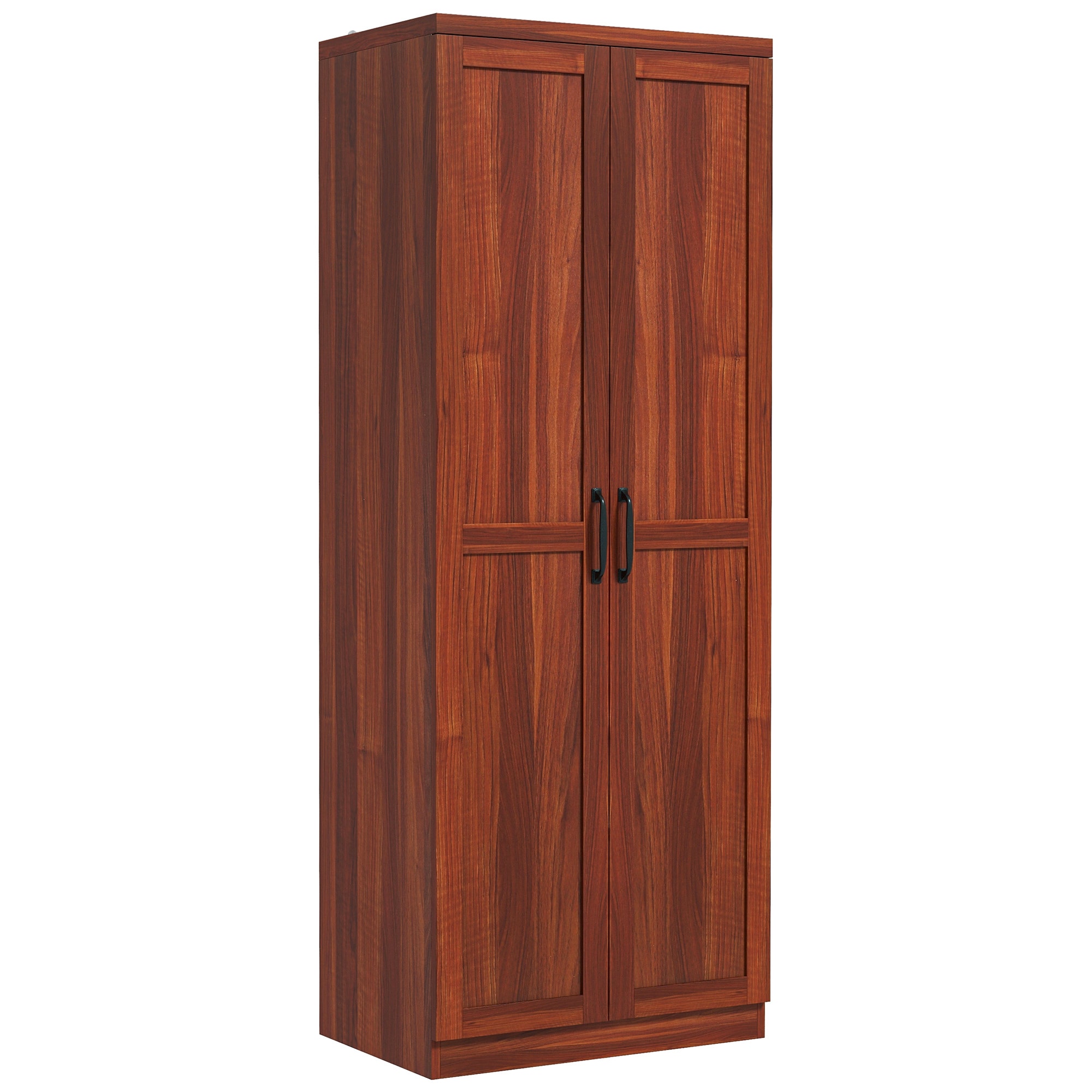 Vynxaria 23.5-in W x 63-in H x 15.75-in D Tan Freestanding Kitchen Pantry Cabinet with Adjustable Shelves