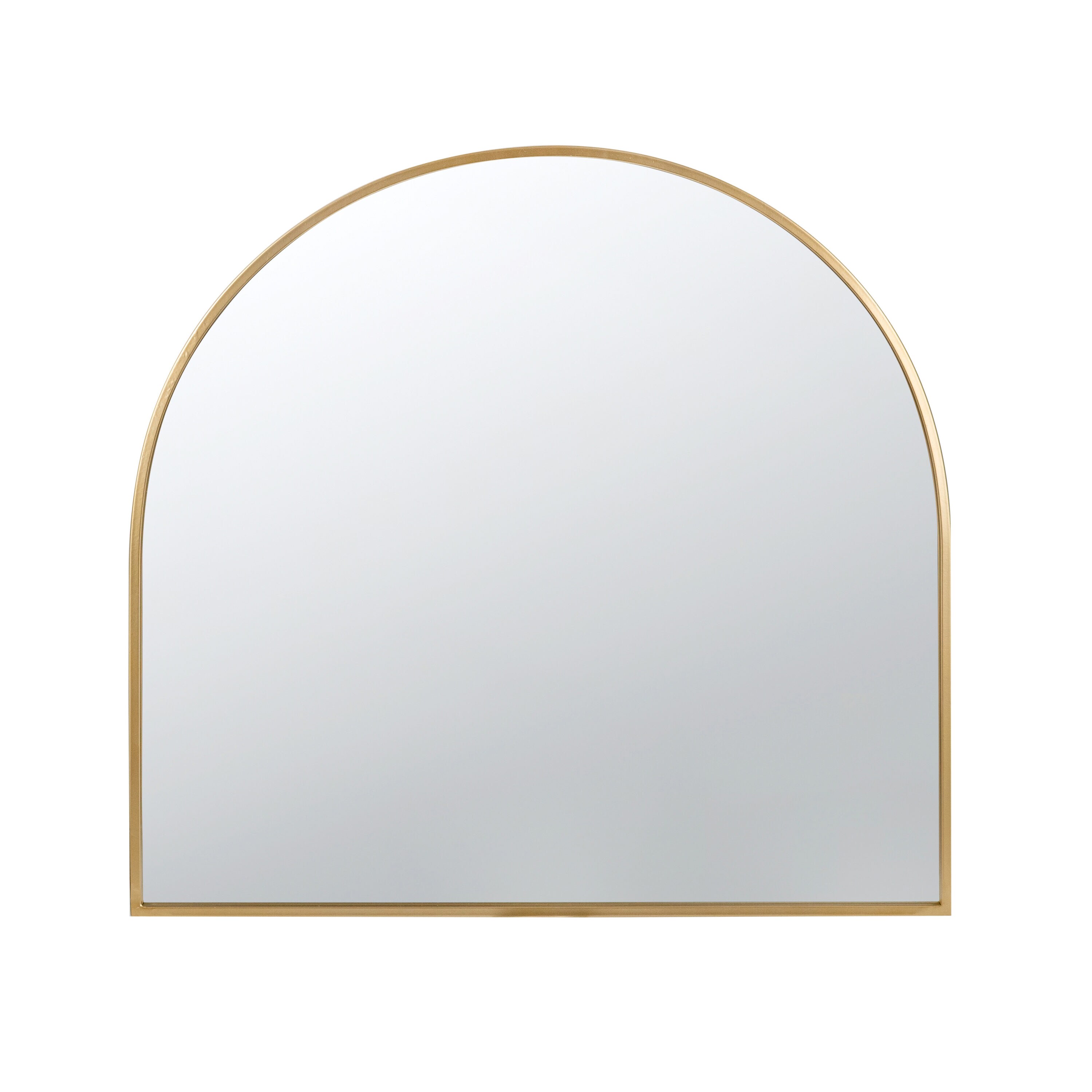 Kahomvis FLY-QPW6-1655 33-Inches W x 31.0-Inches H Arch Gold Framed Wall Mirror