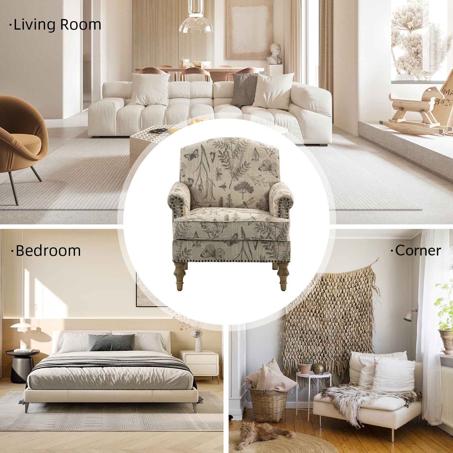 14 Karat Home CHWH0618-GRY chairs - View #4