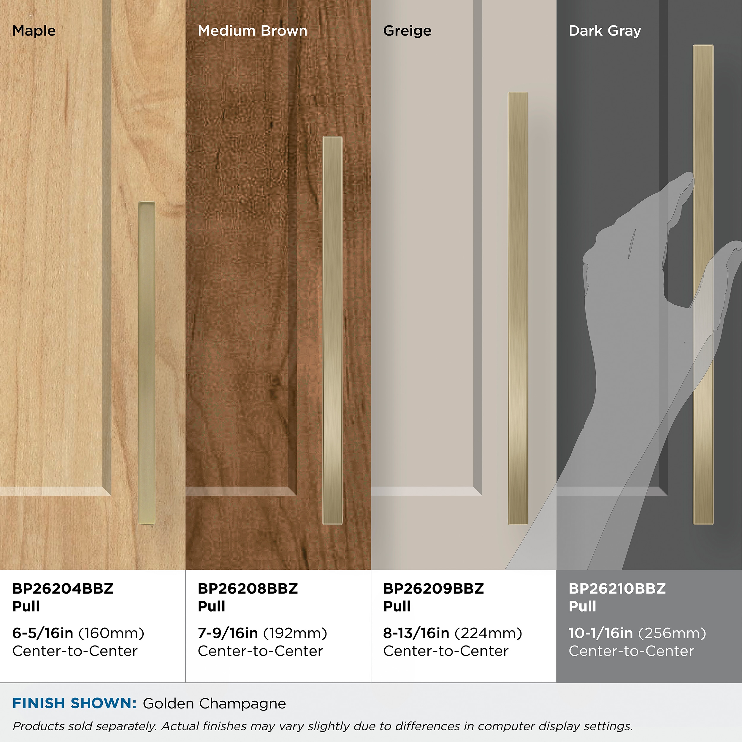Amerock BP26210BBZ Cabinet-Pulls - View #6