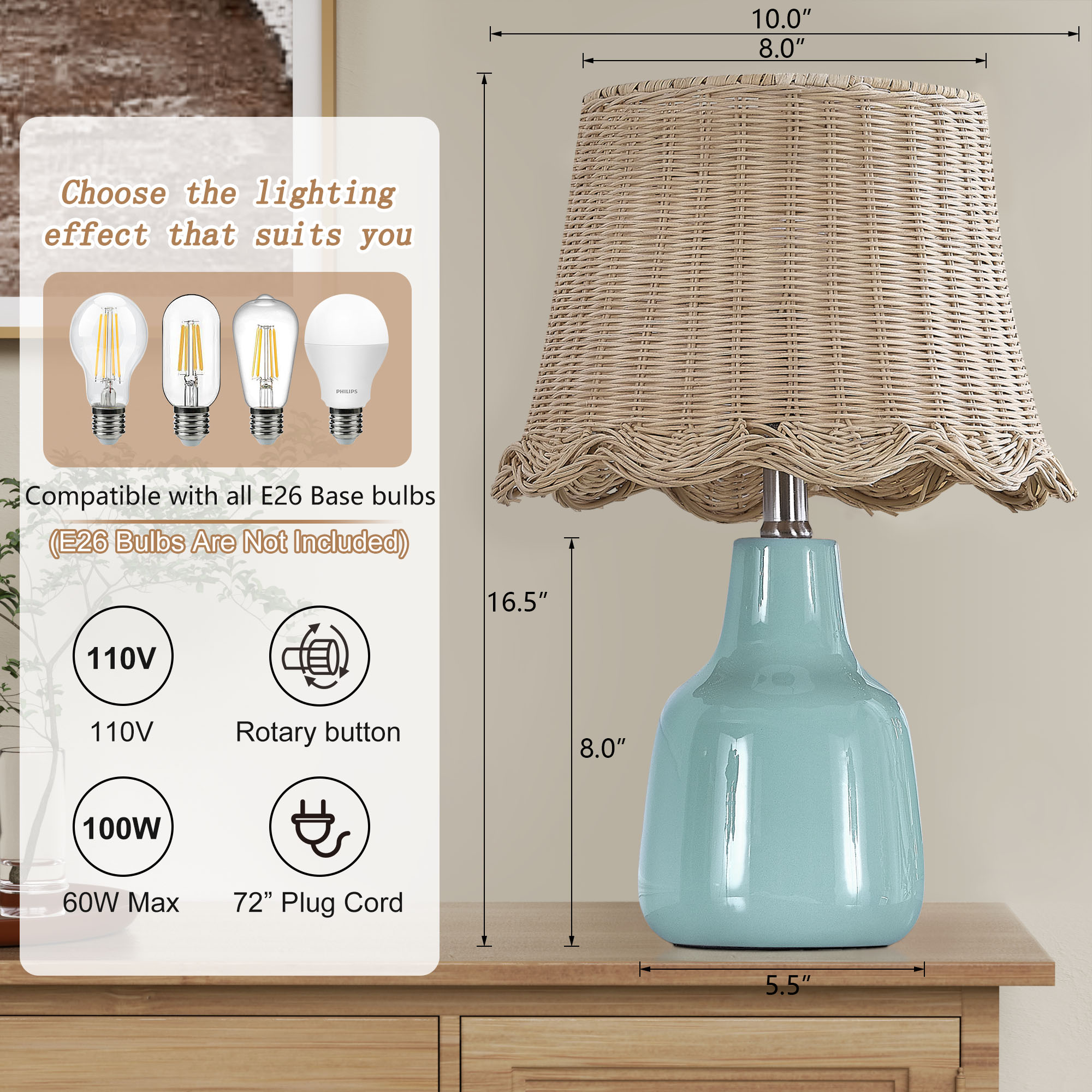 Maxax T267-BU Table-Lamps - View #6
