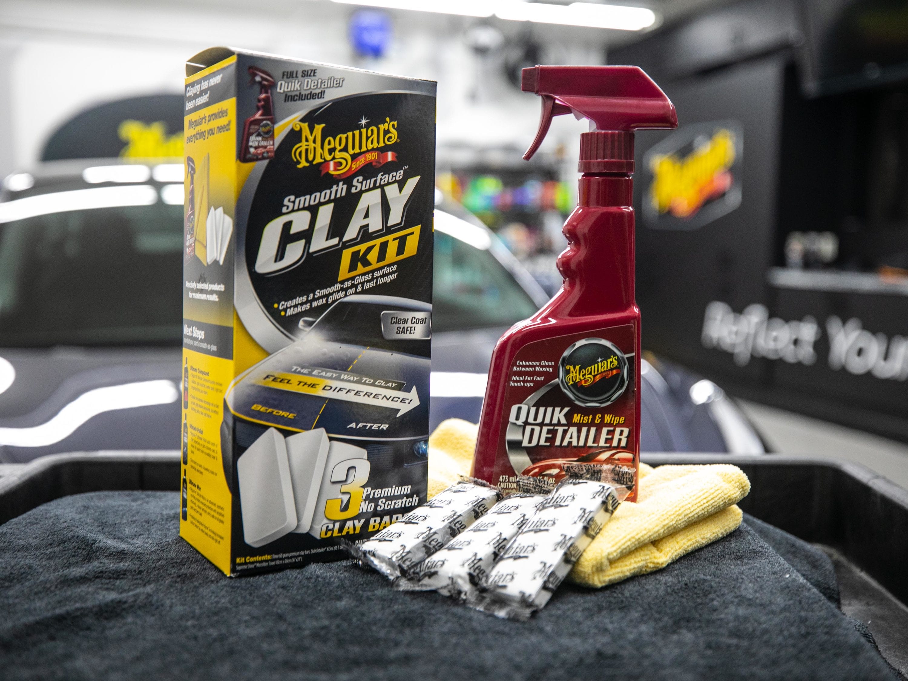 Clay Bar and Quick Detailer Kit Car Detailing Fine Claybar Set