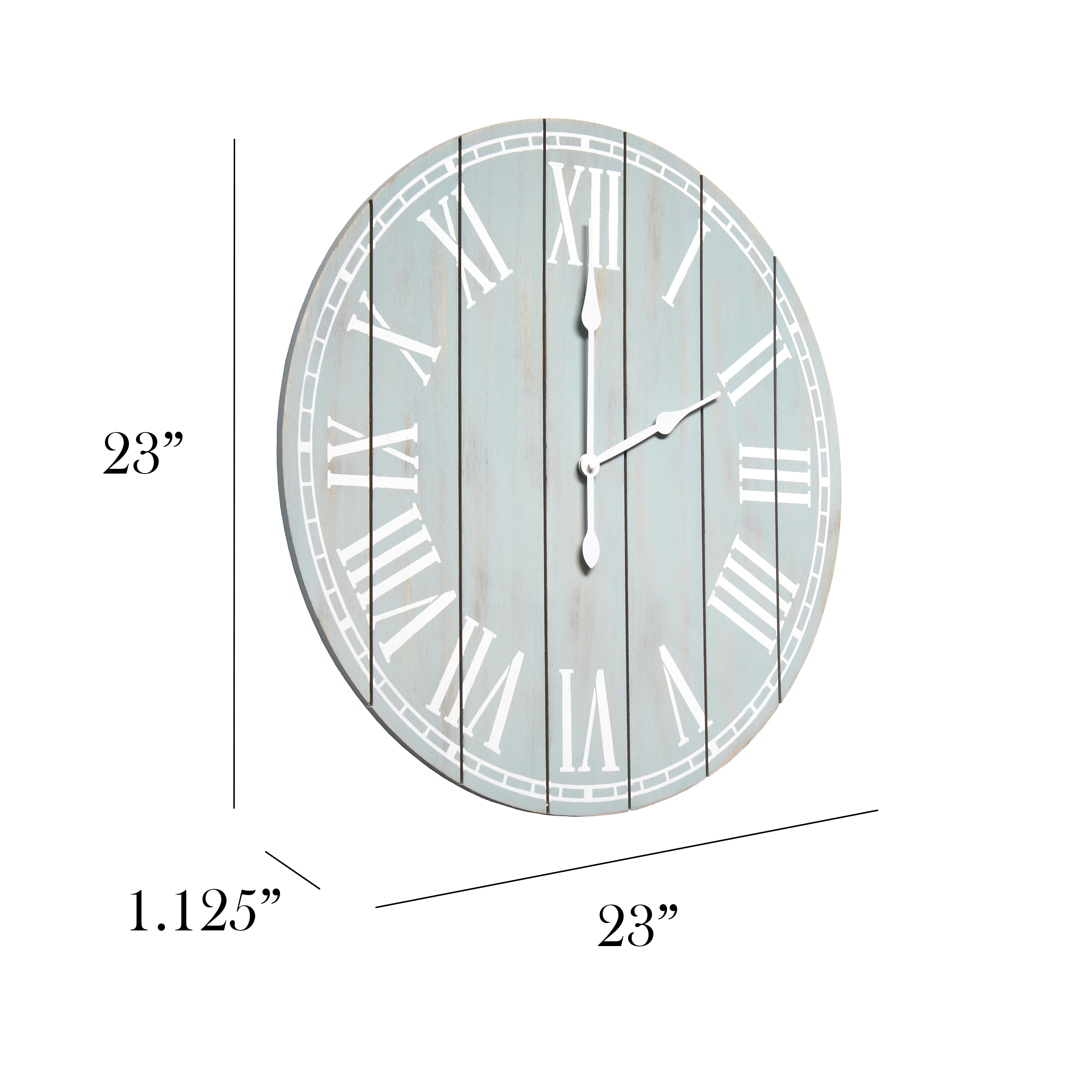Elegant Designs HG2003-LBW Indoor-Outdoor-Clocks - View #3