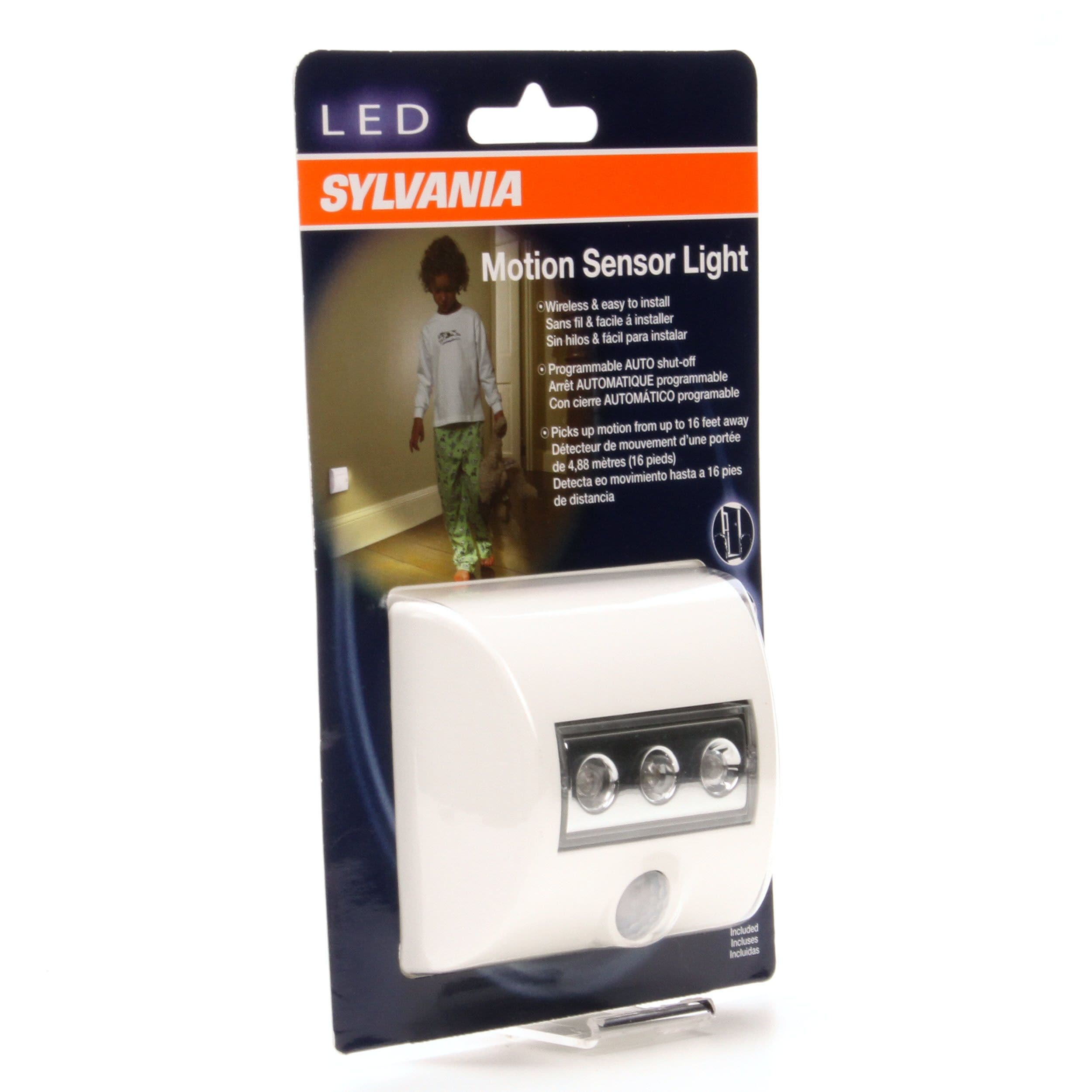 College Slepen Grap SYLVANIA White LED Motion Sensor Auto On/Off Night Light at Lowes.com