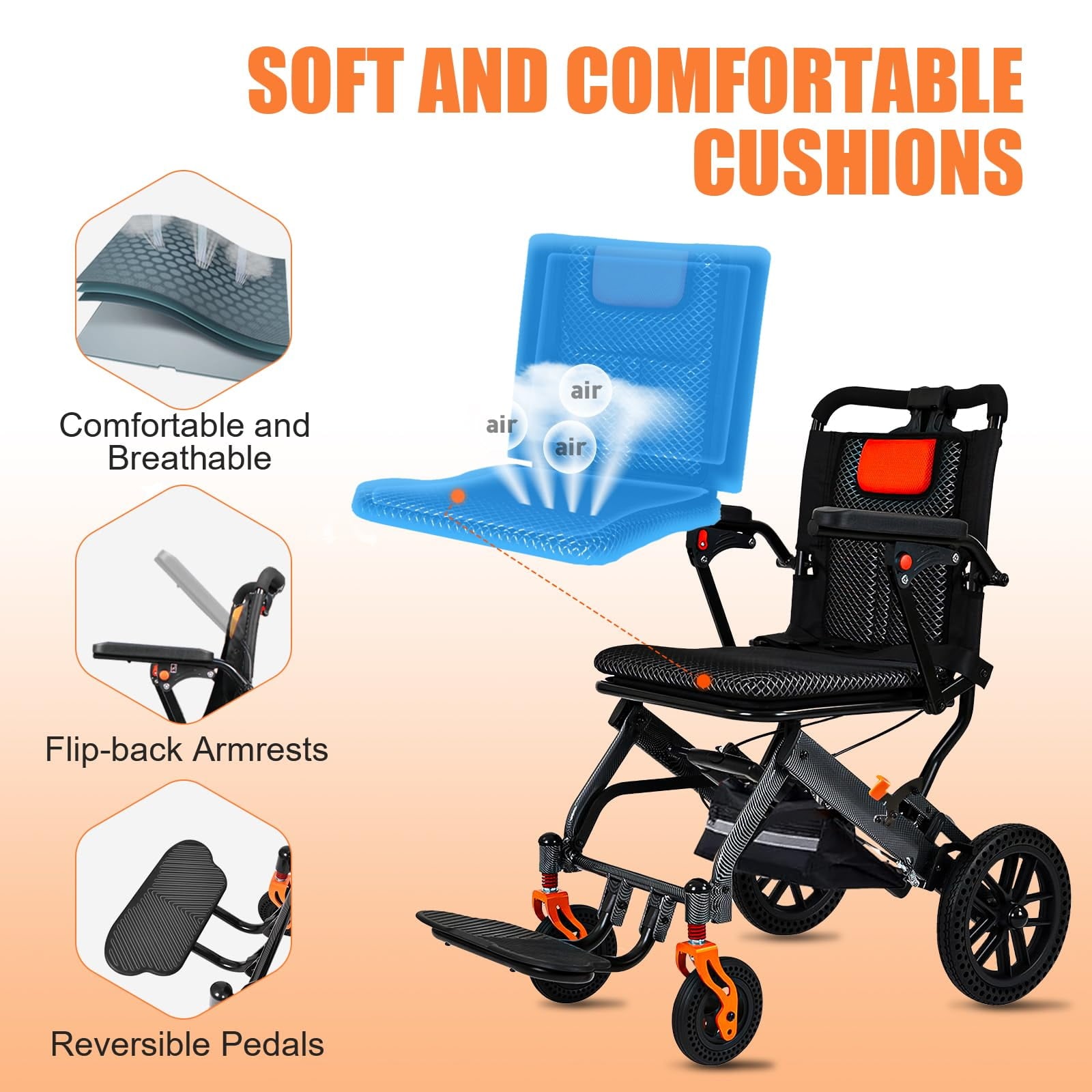 Kazeila Z1413-8-2-FWN009 Walkers-Wheelchairs-Rollators - View #4