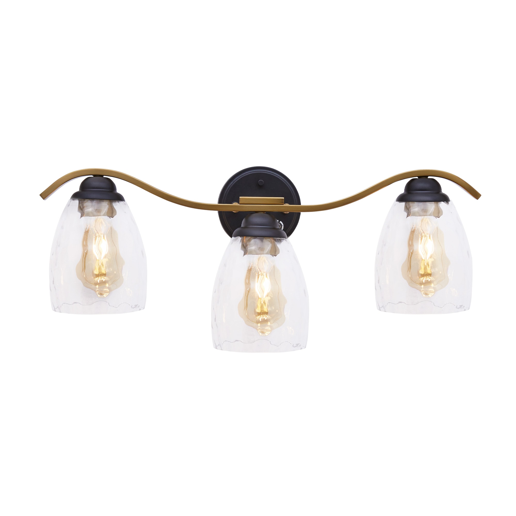 Teamson Home VN-L00079 Heidi 24-in 3 -Light Matte Black Modern/contemporary Vanity light