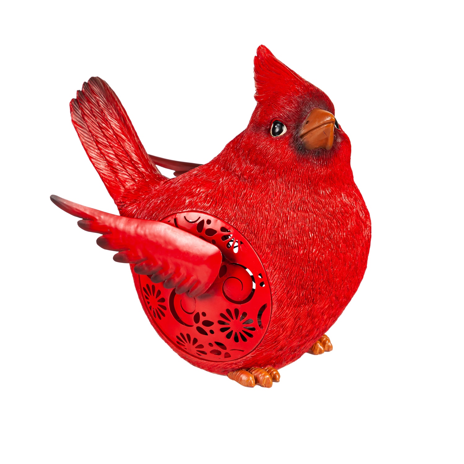 Evergreen 2SP8501 8.66-in H x 8.78-in W Red Animal Garden Statue