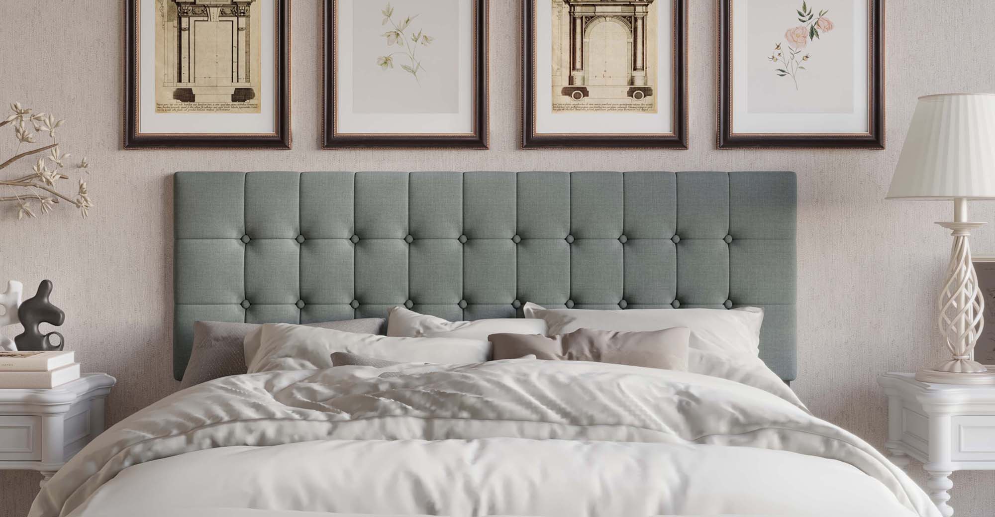 CasePiece C8377QUHB-LGY-LN Upholstered-Headboards - View #2