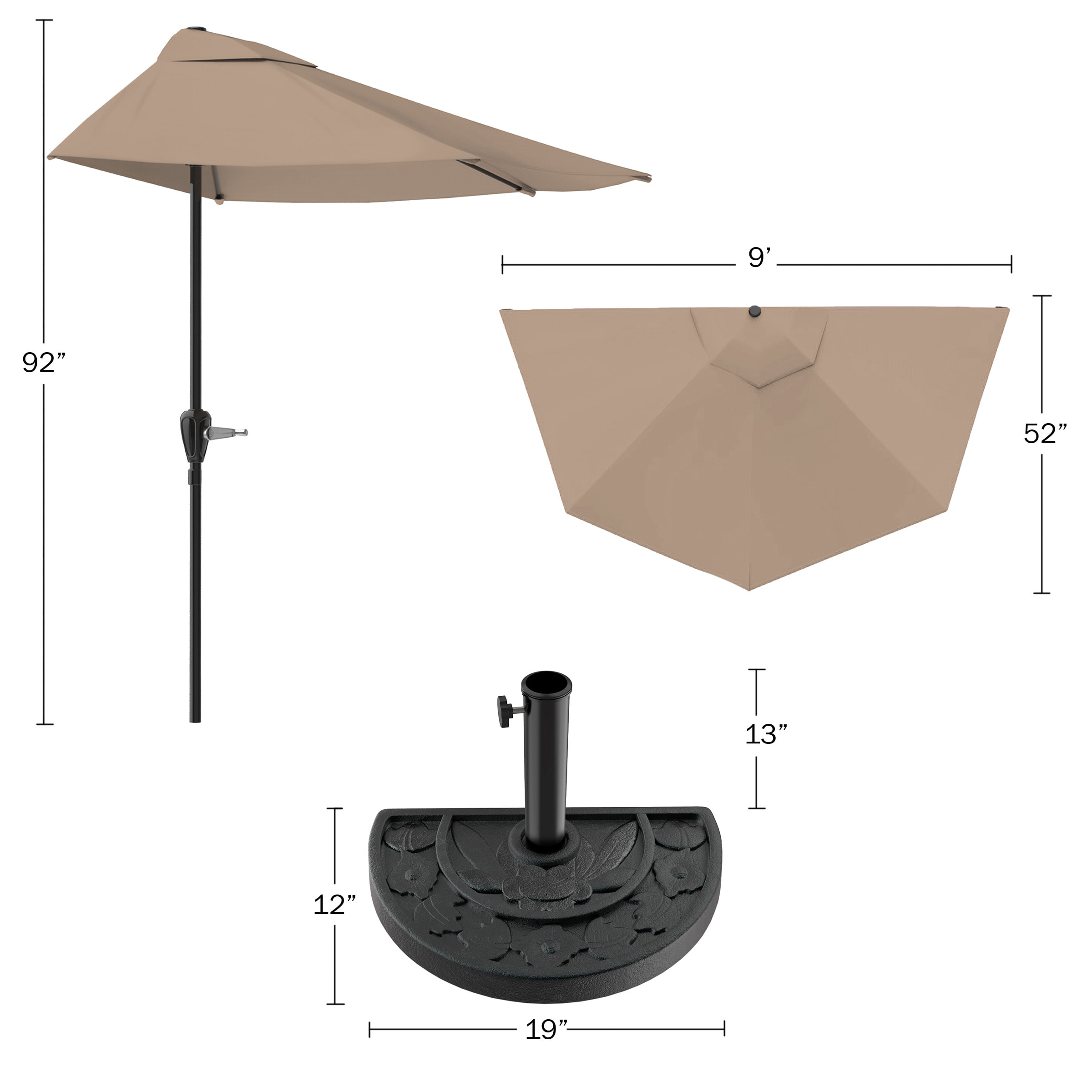 Pure Garden 50-LG1044B Umbrellas-2 - View #4