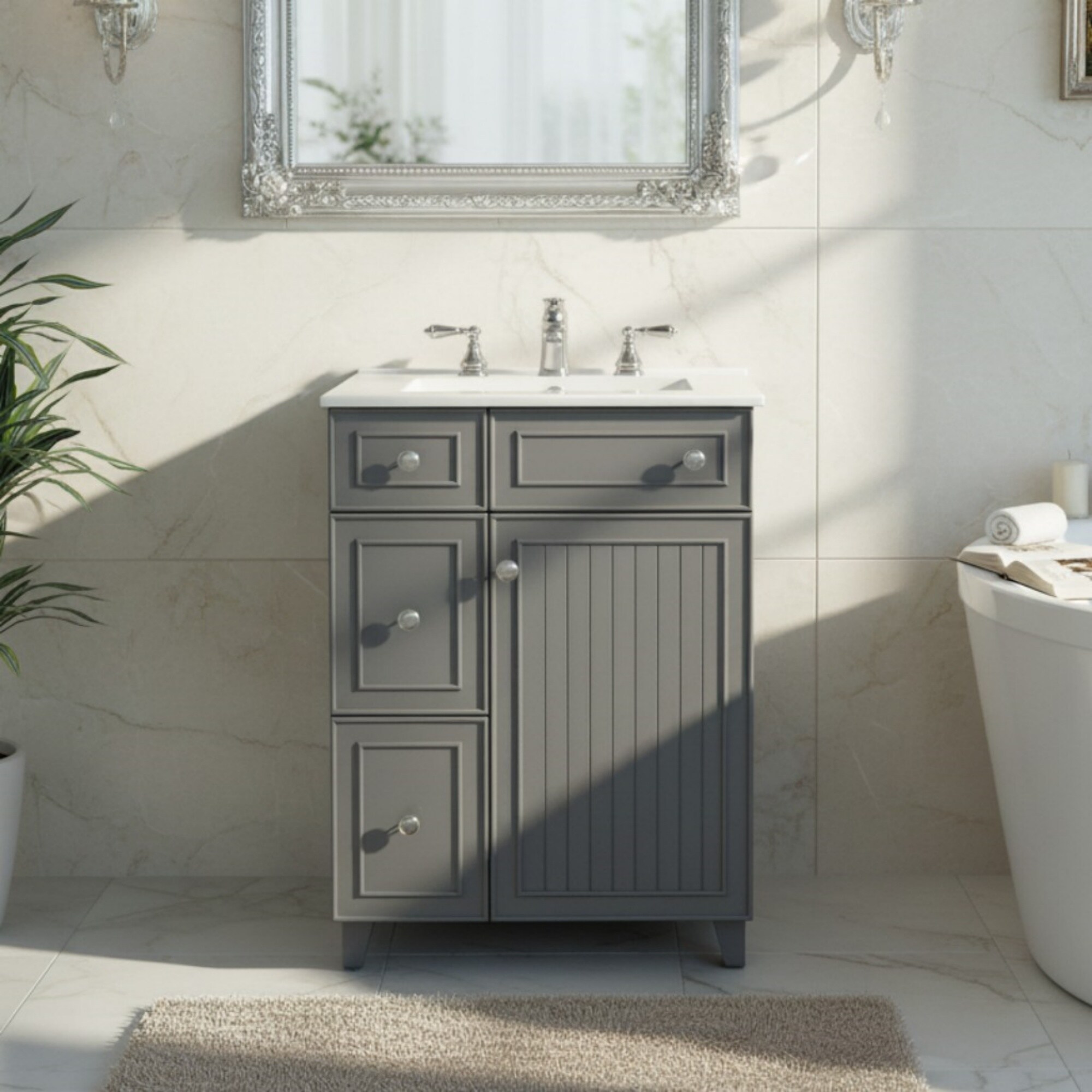 Homy Casa BVZC-W24-GY Bath-Vanity-Combo - View #3
