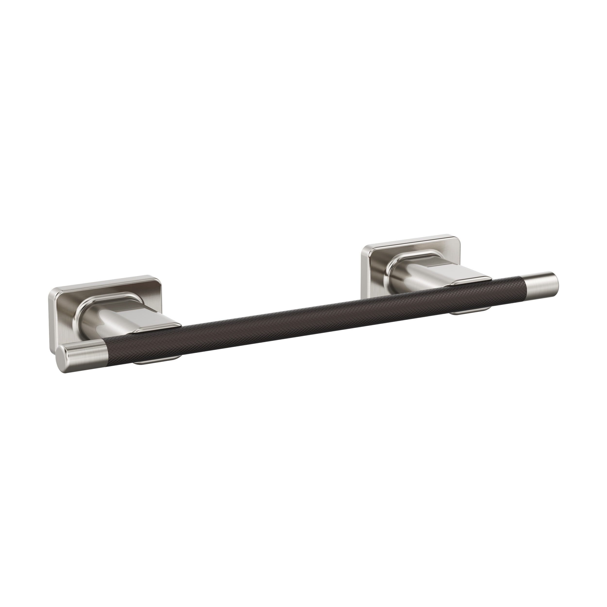 Amerock BH26616G10ORB Esquire 9-in Brushed Nickel/OilRubbed Bronze Wall mount Single Towel Bar