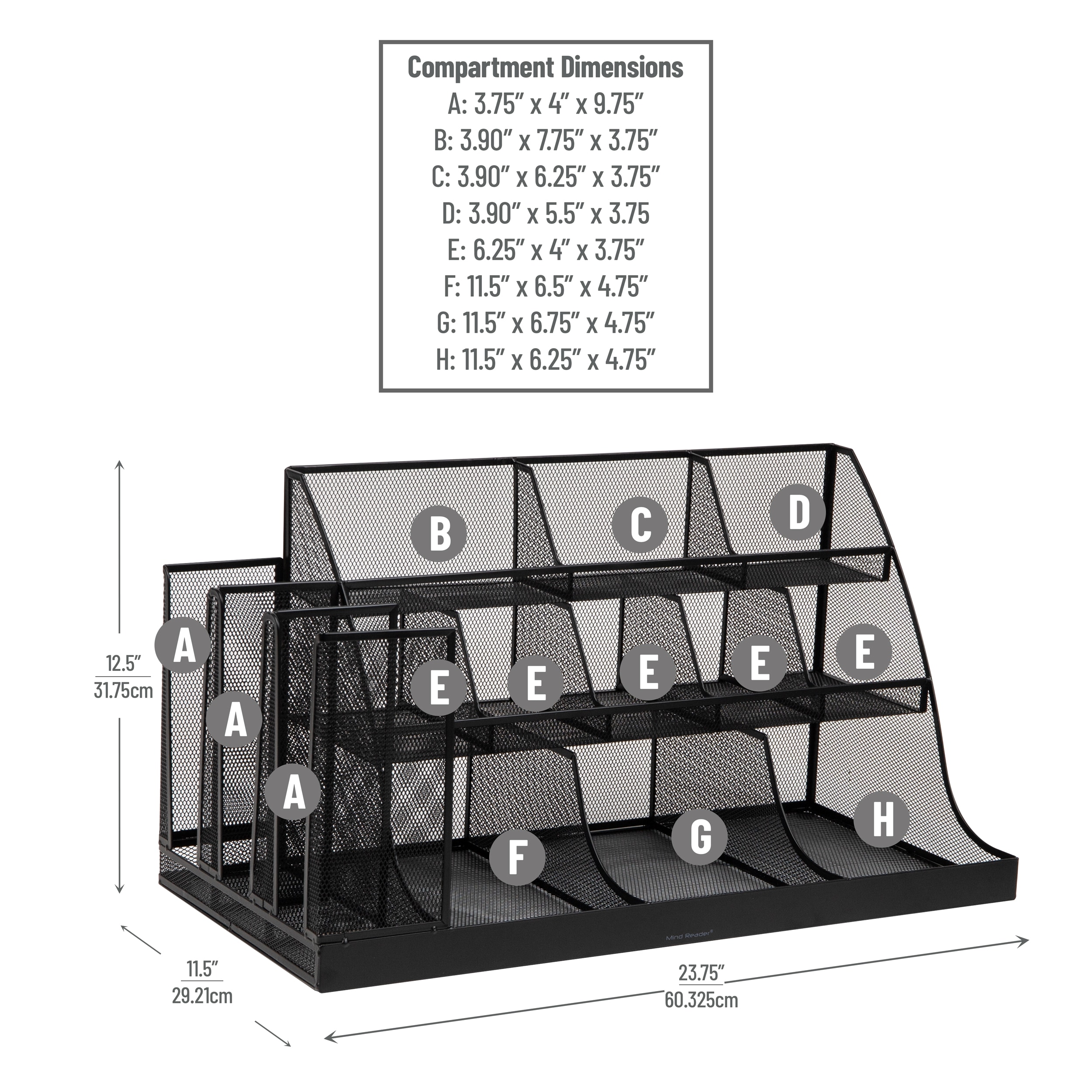 Mind Reader CMG2MESH-BLK Coffee-Beverage-Organizers - View #3