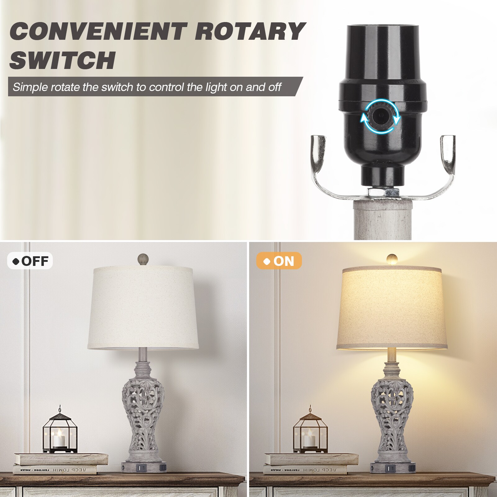 UrFurnishings TD-366 Table-Lamps - View #10