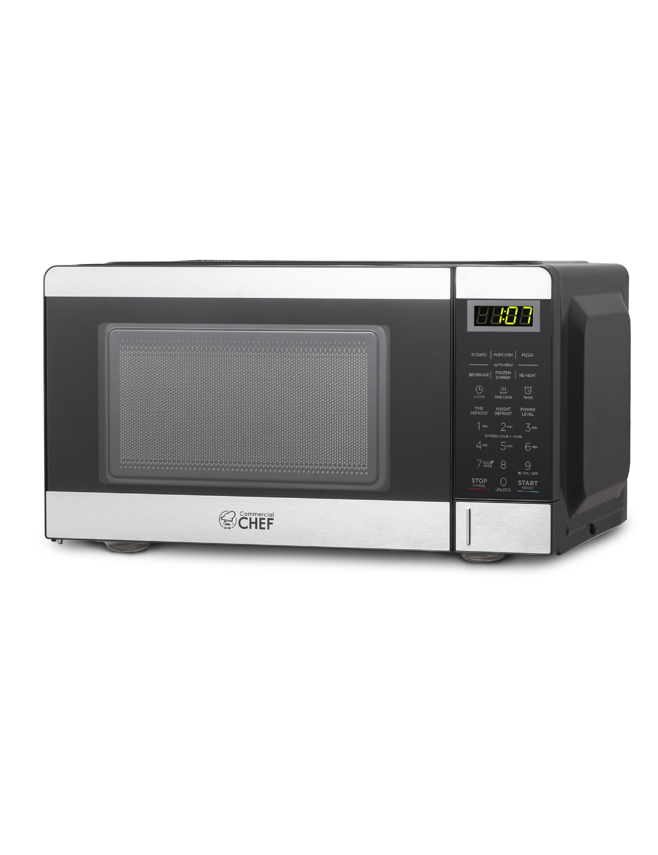 Commercial Chef CHM770SS 0.7-cu ft 700 -Watt Countertop Microwave ( Stainless steel )