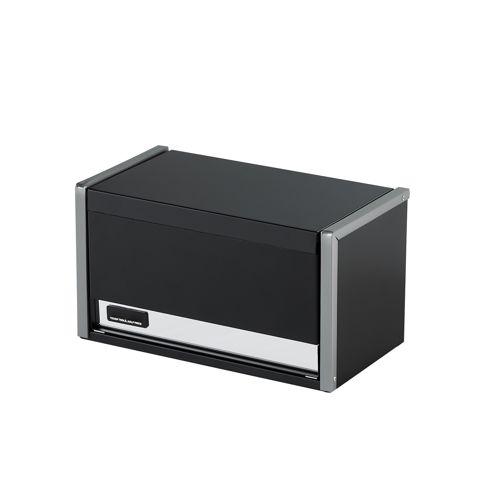 VEVOR Metal Tool Box 8.6-inch Portable Metal Tool Box with 3 Drawers Small Tool Chest with EVA Liners and PP Feet Pads Heavy-Duty Steel With Ball Bearing Opening and Powder Coated Finish Black