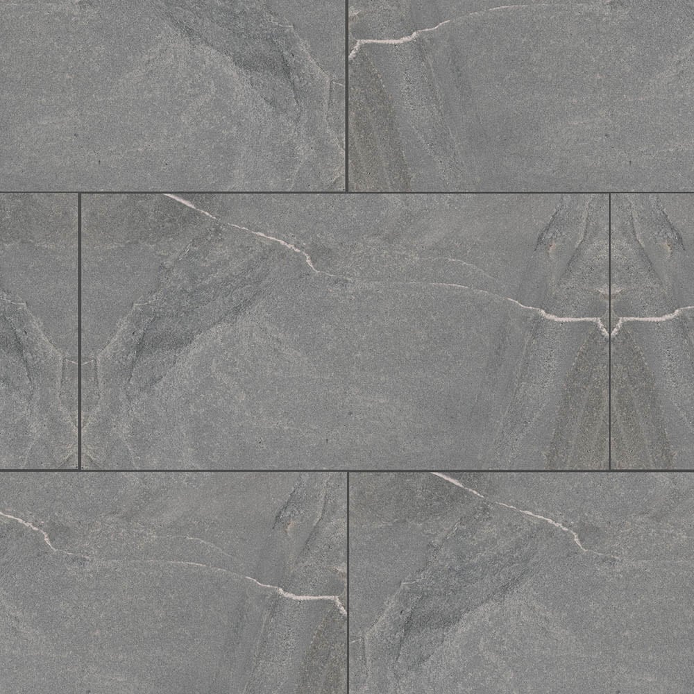 Stone Shadow 12-in x 24-in Matte Porcelain Cement Look Floor and Wall Tile (2.582-sq. ft/ Piece) | - Elida Ceramica LWSSNSS1224