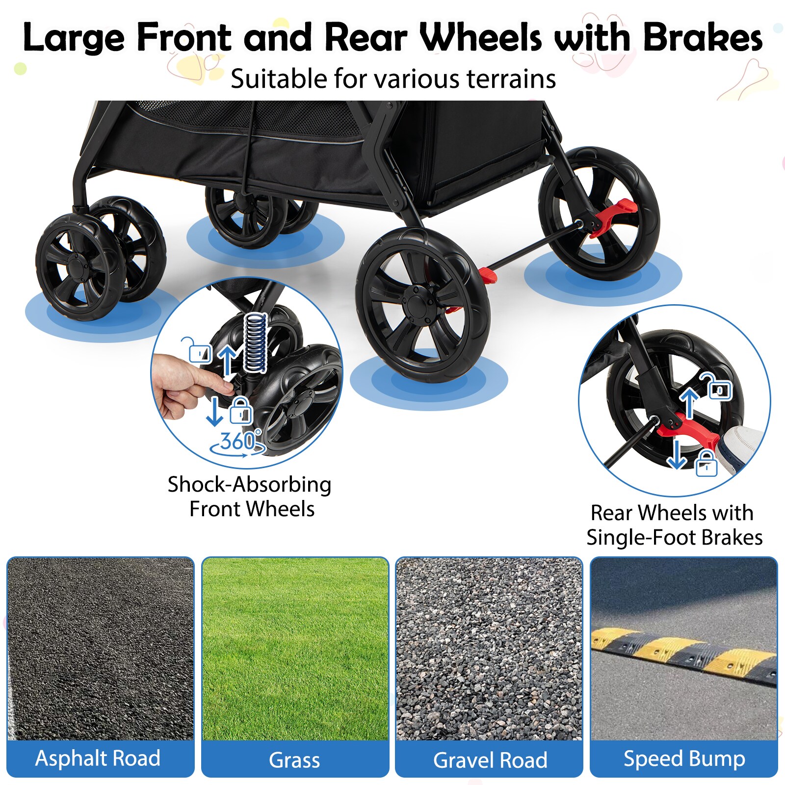 Slickblue D-CO-GB50101WP Pet-Strollers - View #7
