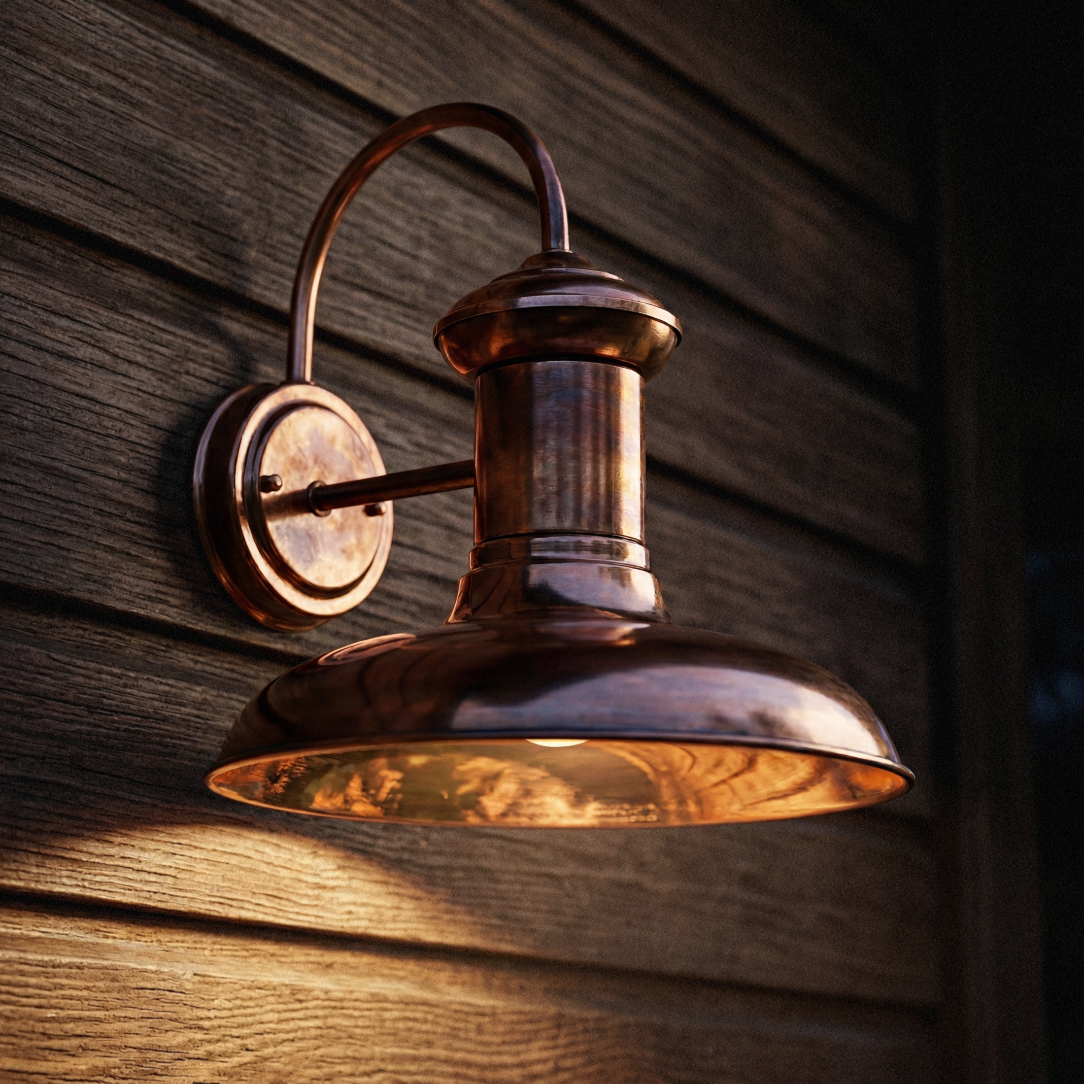Progress Lighting Brookside 1-Light 12.37-in H Copper Dark Sky