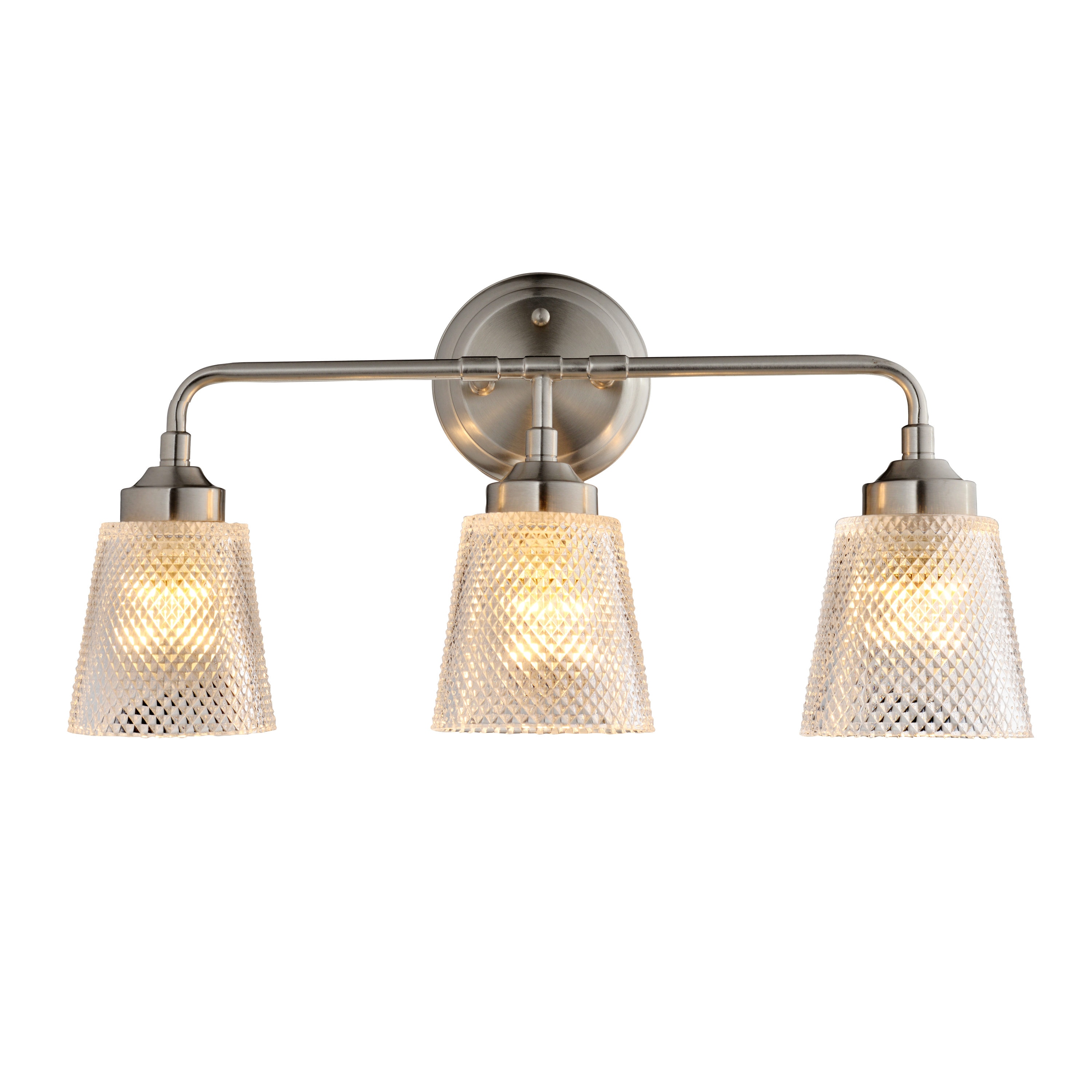 Varaluz 312B03BN Westport 20.5-in 3 -Light Brushed Nickel Farmhouse Vanity light
