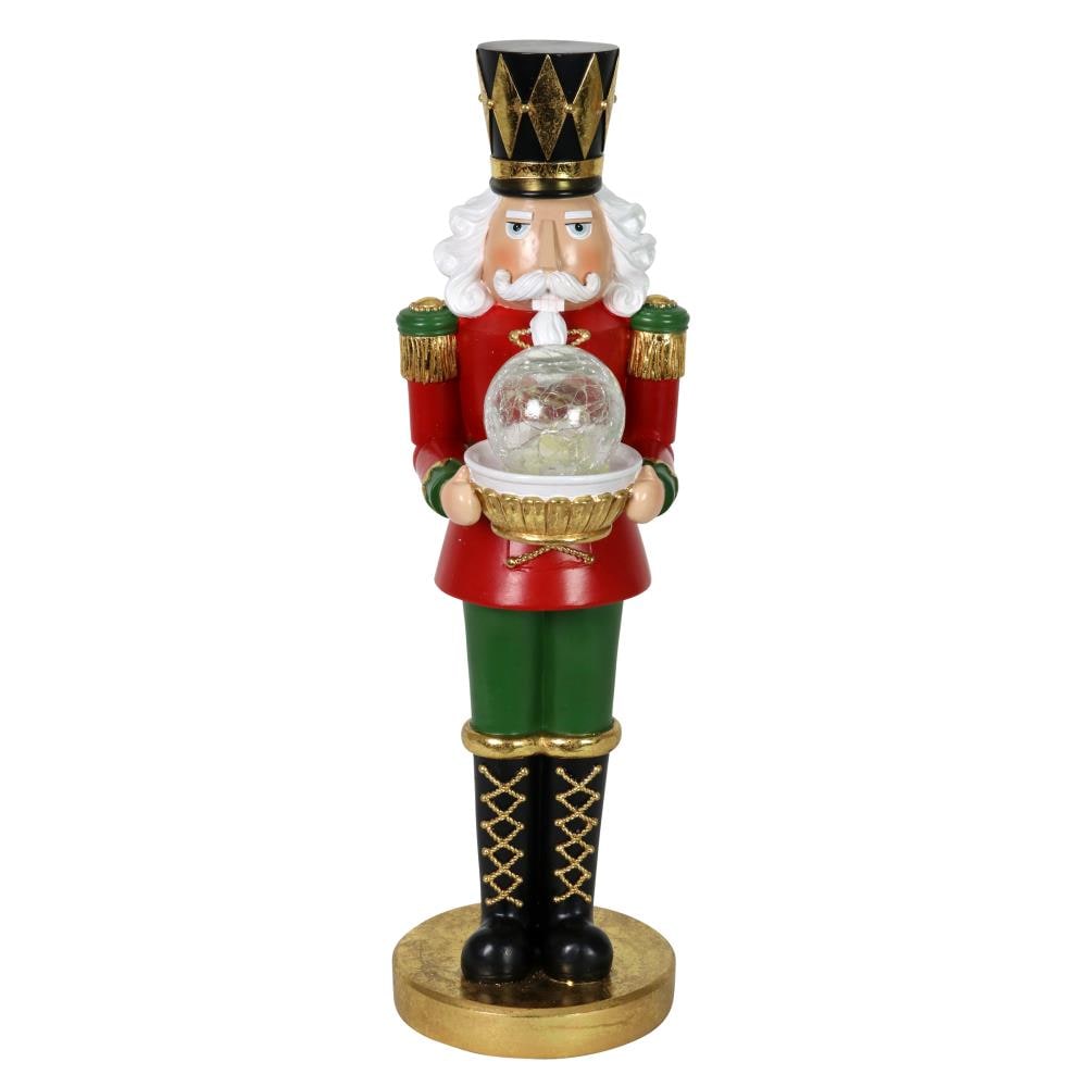 Exhart 19917-RS 17.52-in Decoration Nutcracker Battery-operated Christmas Decor