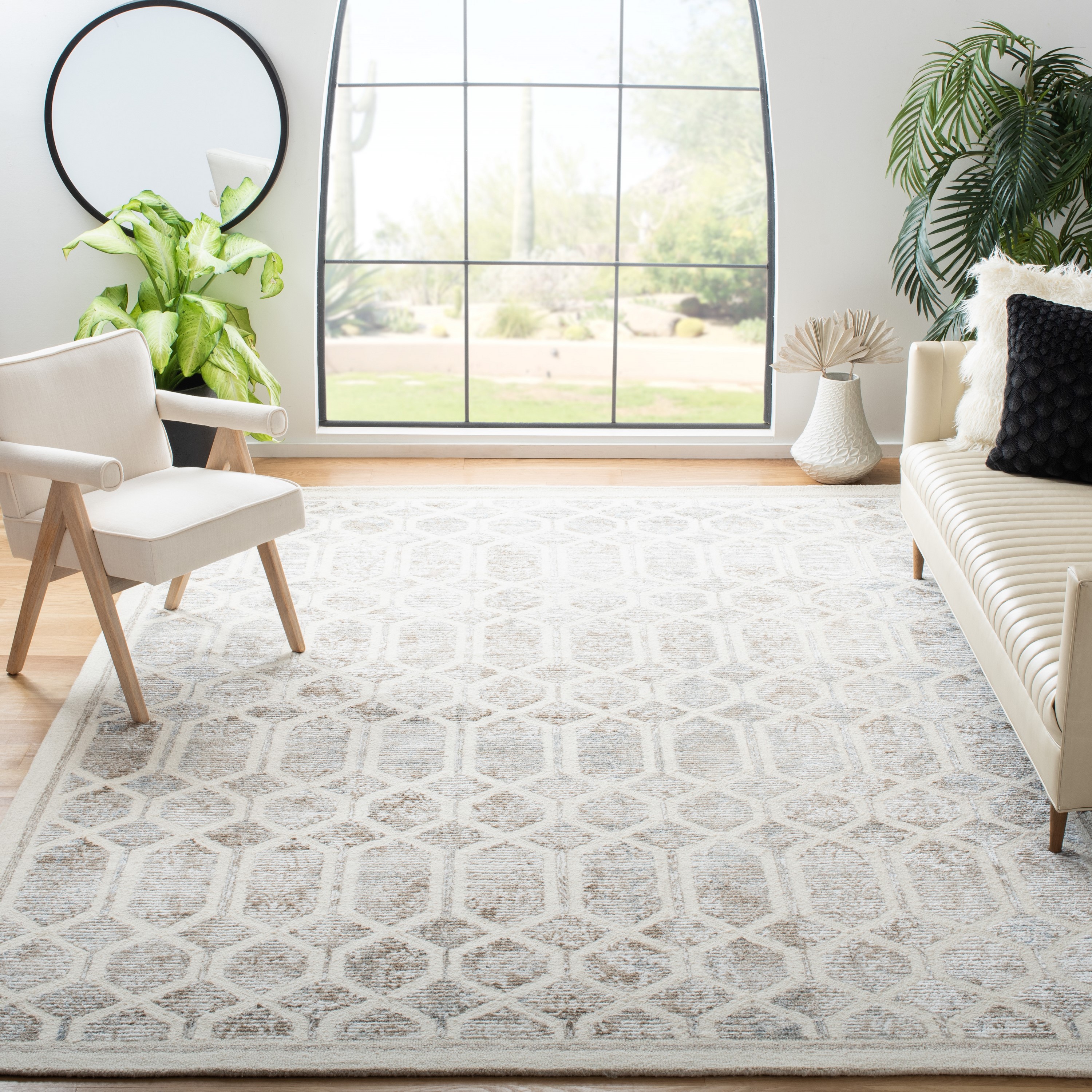 Safavieh ARR665B-9 Artistry 600 Mallaury 9 x 12 (ft) Tufted Synthetic Ivory/Beige Rectangular Indoor Abstract Bohemian/Eclectic Area rug