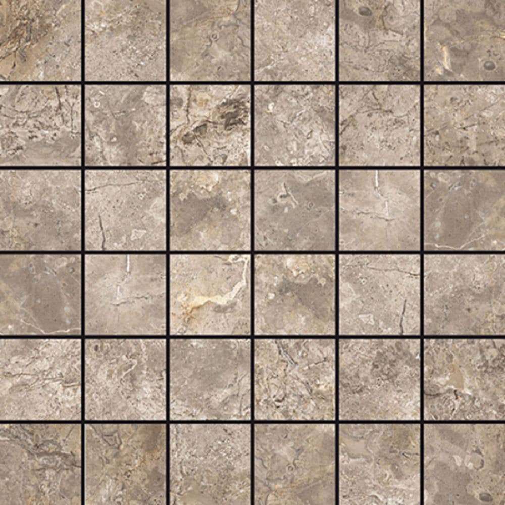 Style Selections 32CH09MO Chelsea Cafe Porcelain Border Tile (12-in x 12-in)