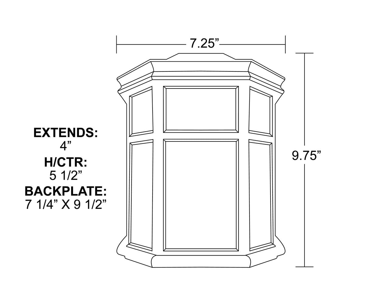 Sedona Modern White LED Outdoor Wall Sconce 9.75" x 7.25"