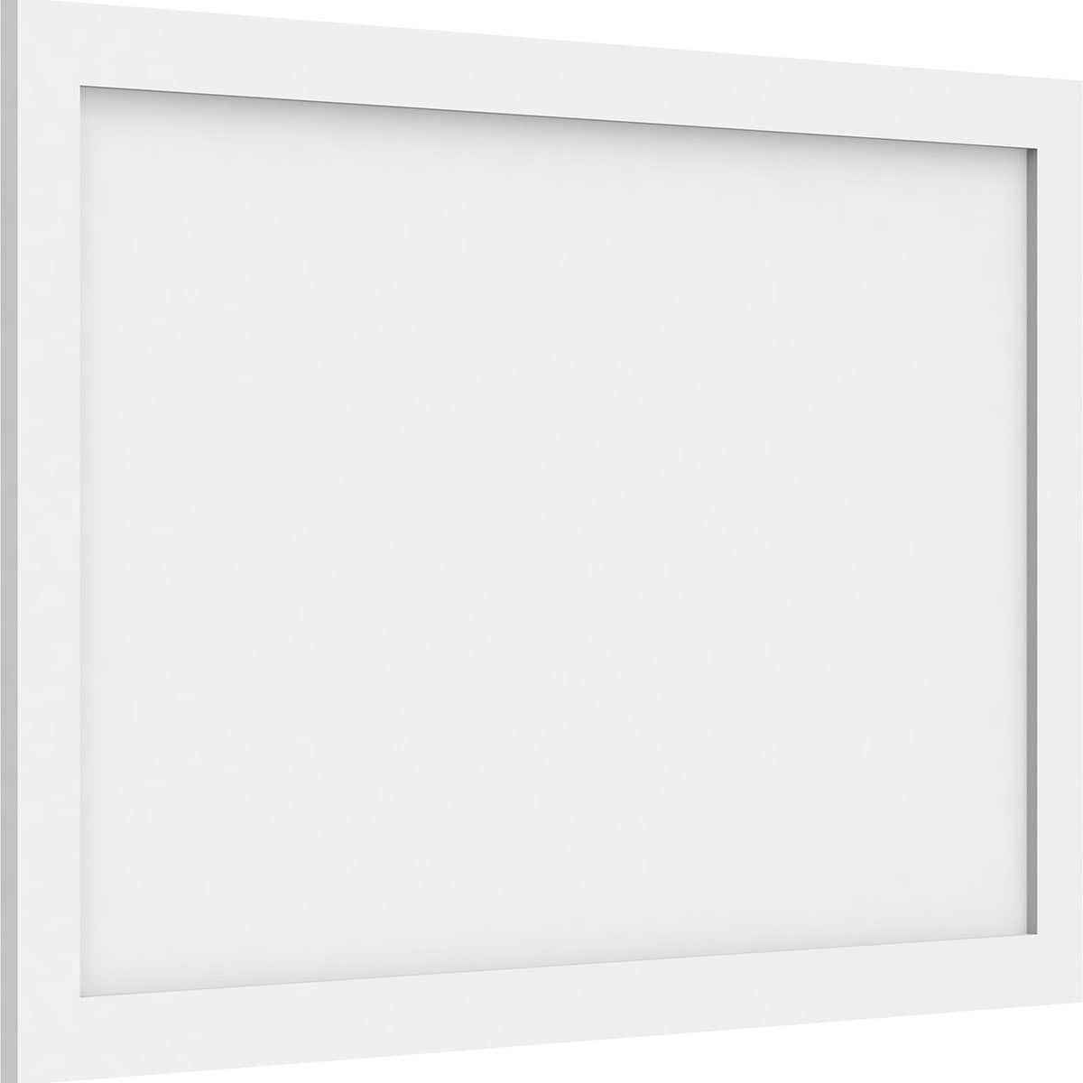 Ekena Millwork WALP40X26X062CNL 40-in x 26-in Smooth Paintable/Stainable White PVC Fretwork Wall Panel (