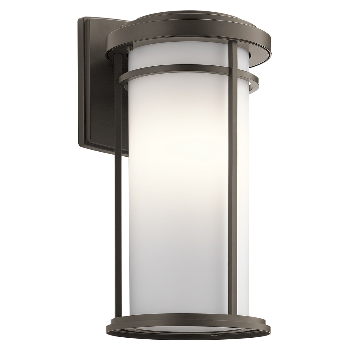 Kichler 49688OZL18 Toman 1 -Light 20-in H Bronze Hardwired Dark Sky Outdoor Wall Light