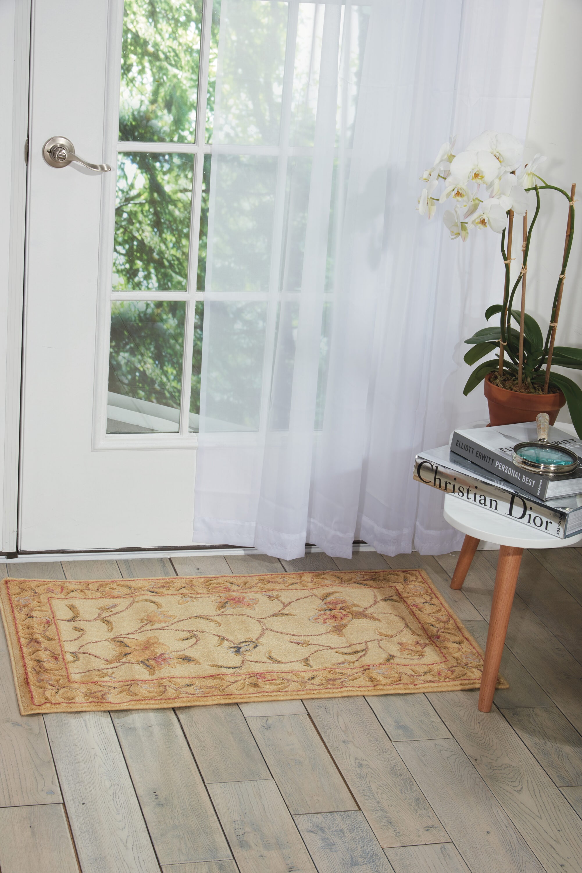 Nourison 099446104533 Nyle 2 x 8 (ft) Loomed Polyester Navy Multicolor Rectangular Indoor Tribal Vintage Runner rug