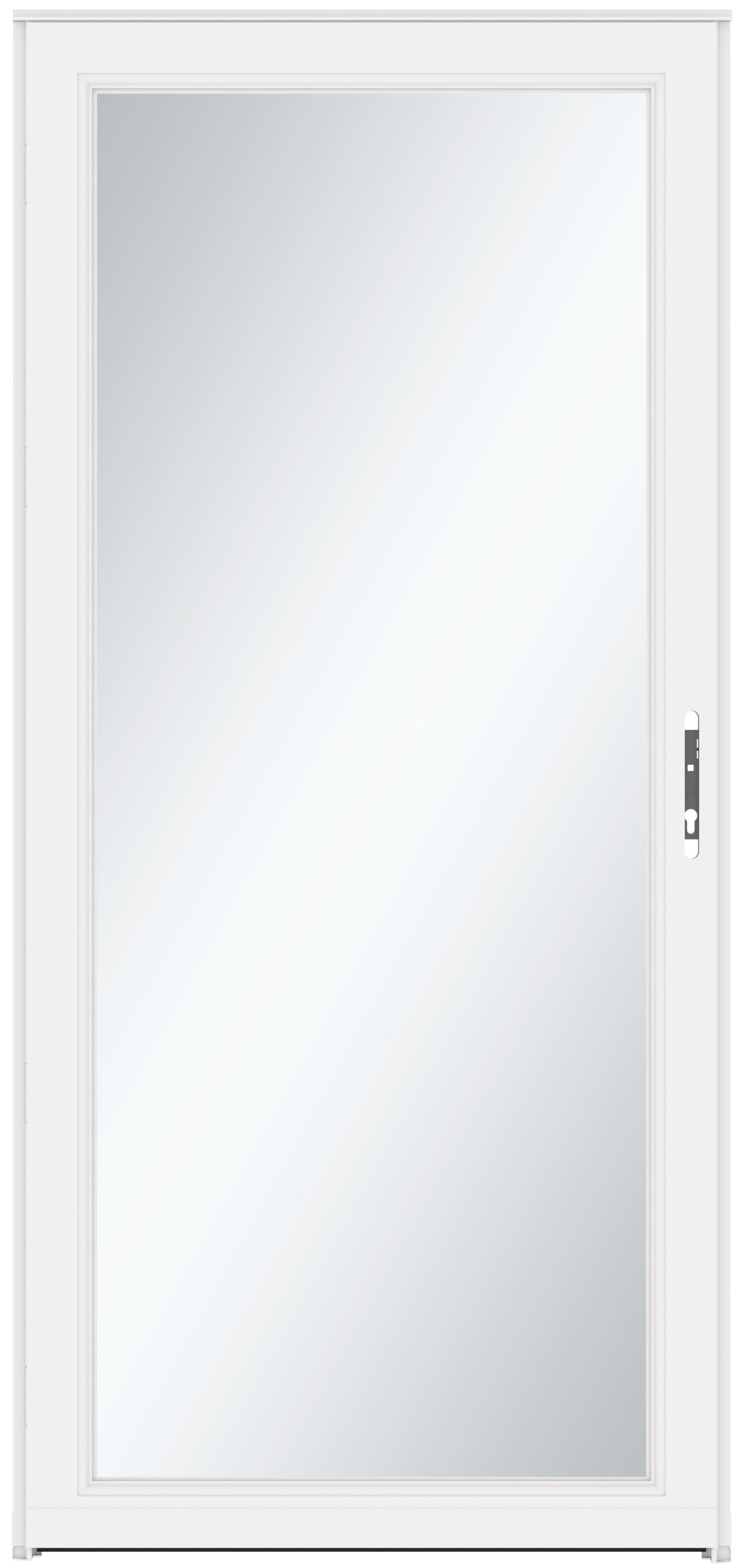 Signature Selection 30-in x 81-in White Full-view Interchangeable Screen Aluminum Storm Door | - LARSON 14904033