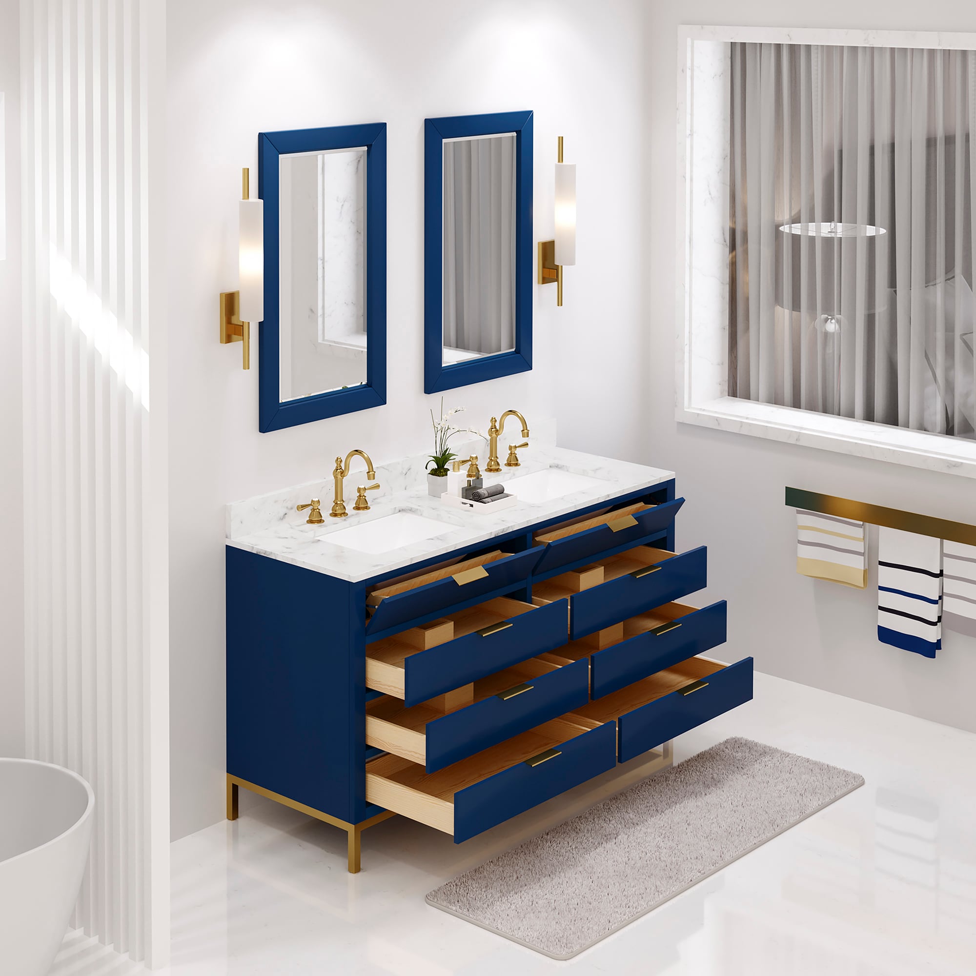 Water Creation BR60CW06MB-000000000 Bath-Vanity-Combo - View #4