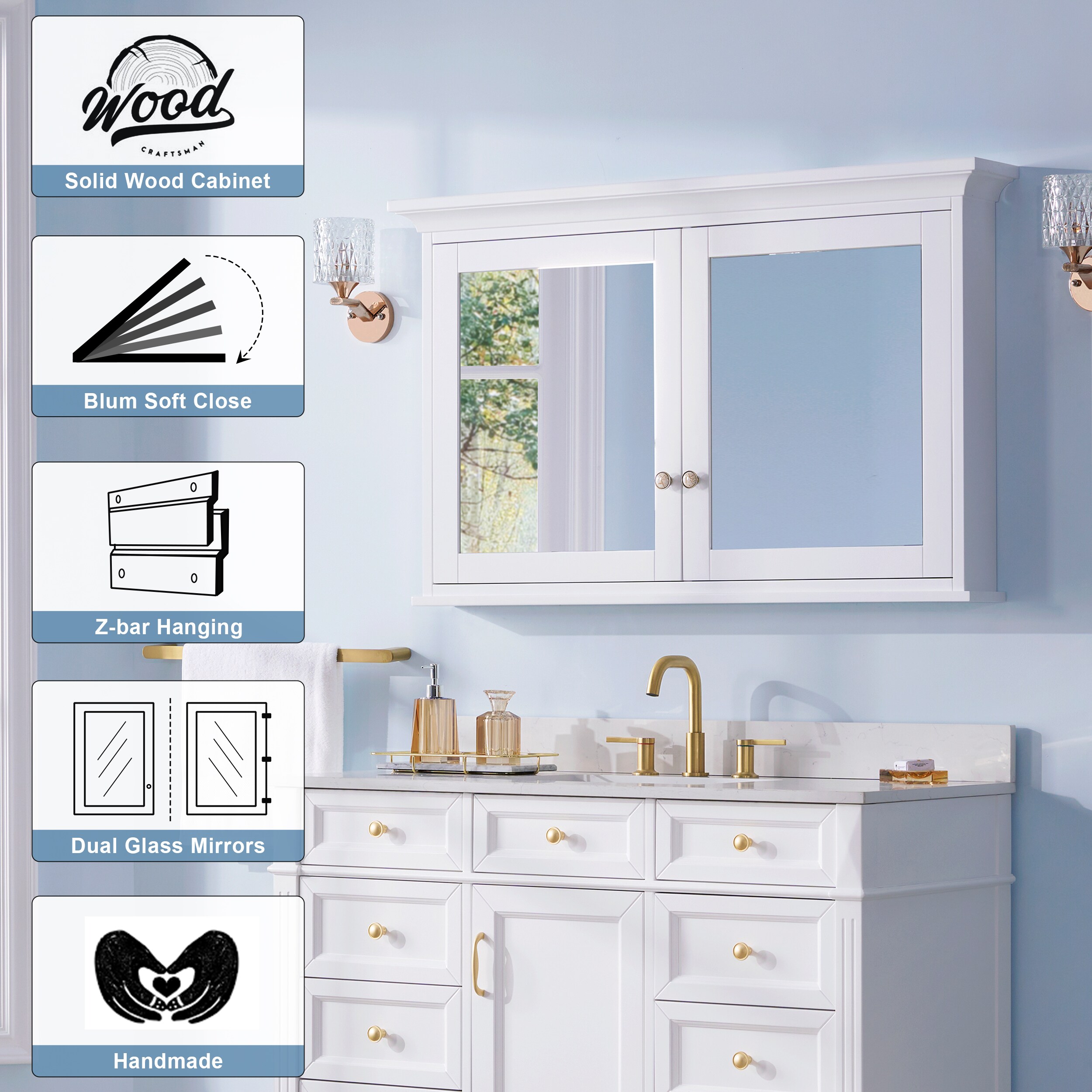 Forclover HE-JG9548 Bathroom-Medicine-Cabinets - View #8