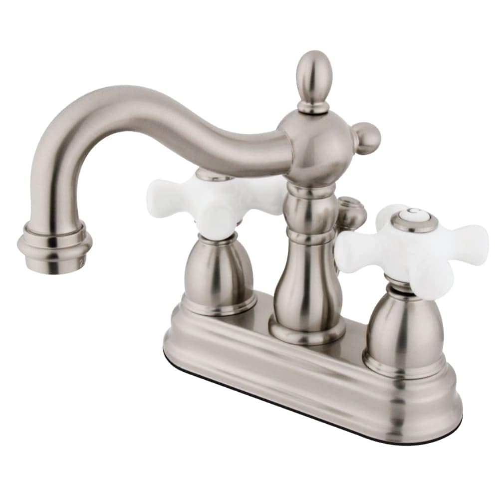 Kingston Brass  KB160.PX Heritage 1.2 GPM Centerset Bathroom Faucet with PopUp Drain Assembly