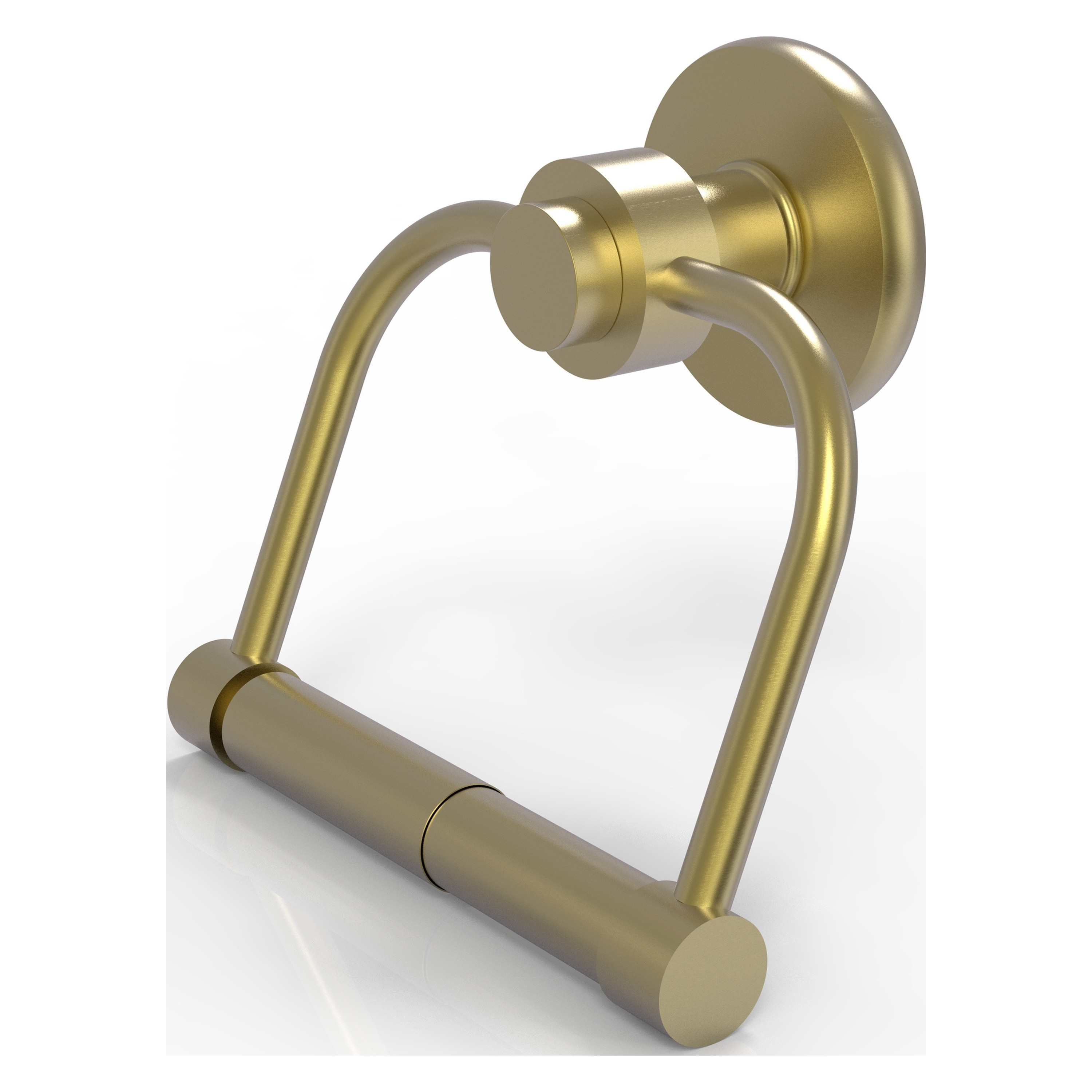 Allied Brass 924-SBR Mercury Satin Brass Wall mount Double post Toilet Paper Holder 1 -Rolls