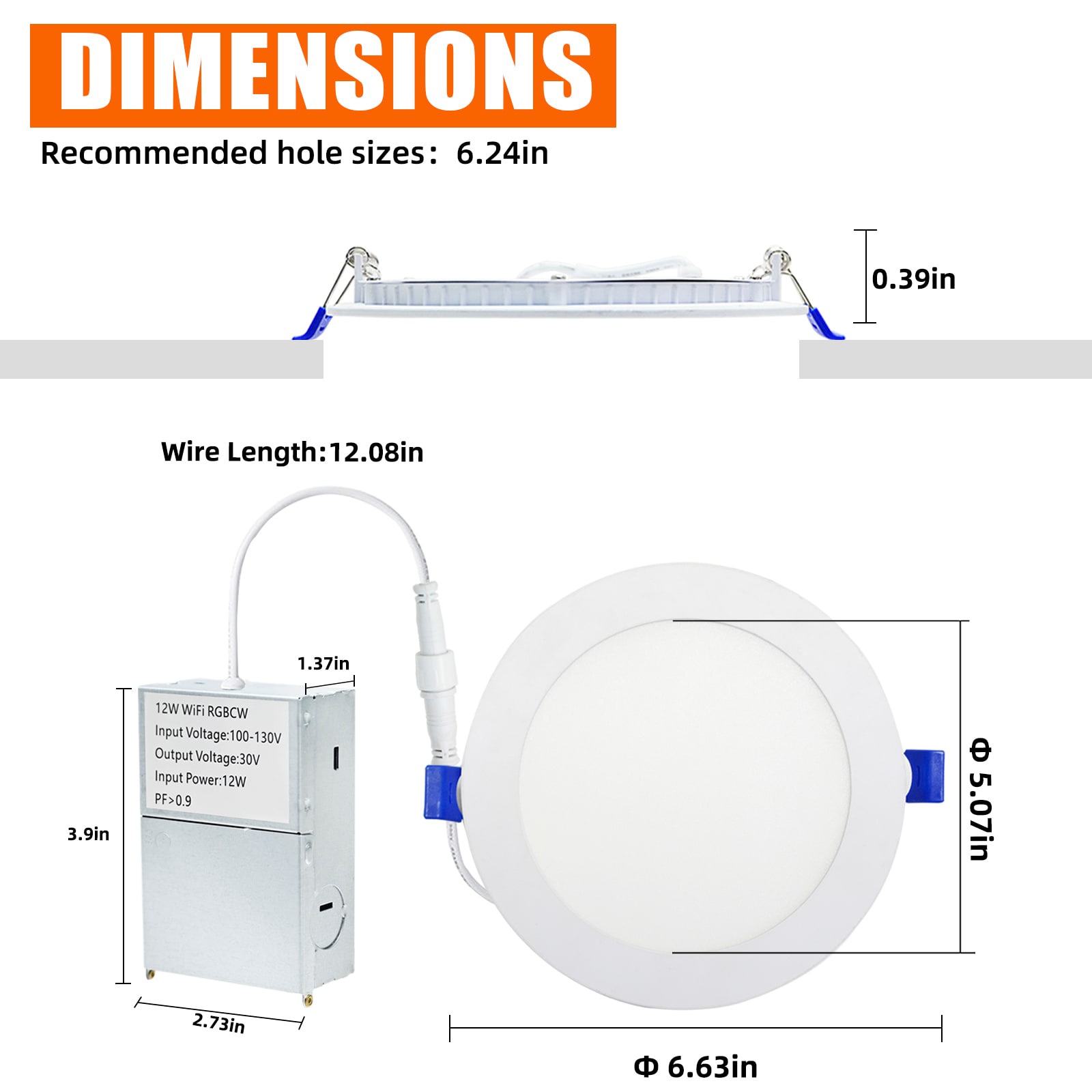 Honbei 6IN-12W-6P-A Led-Retrofit-Downlight - View #2