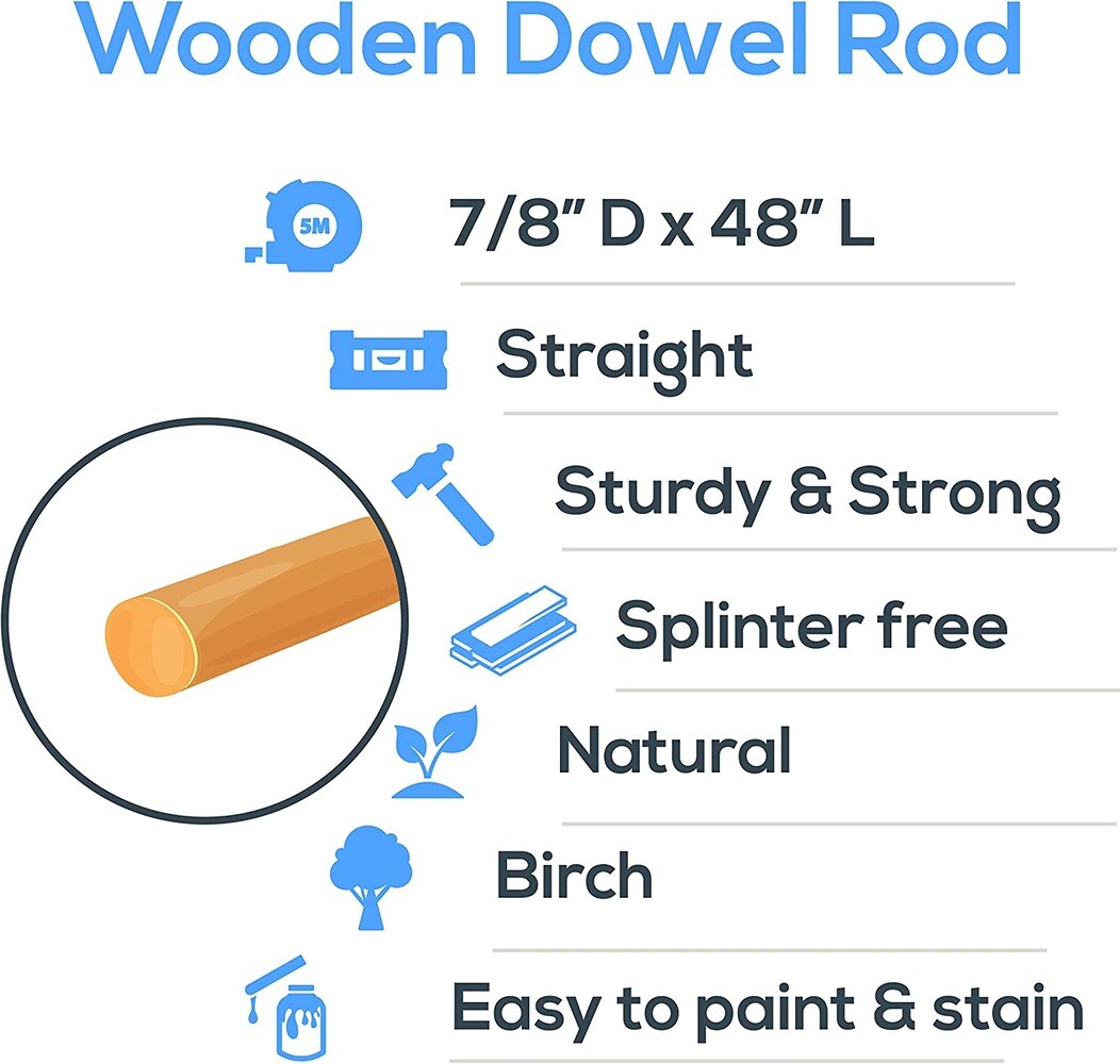 Woodpeckers Crafts MF-DR-78-48-P2 dowels - View #2